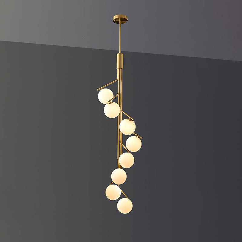 Lustra Kronleuchter Gold Zweig Globus LED-Letslighting
