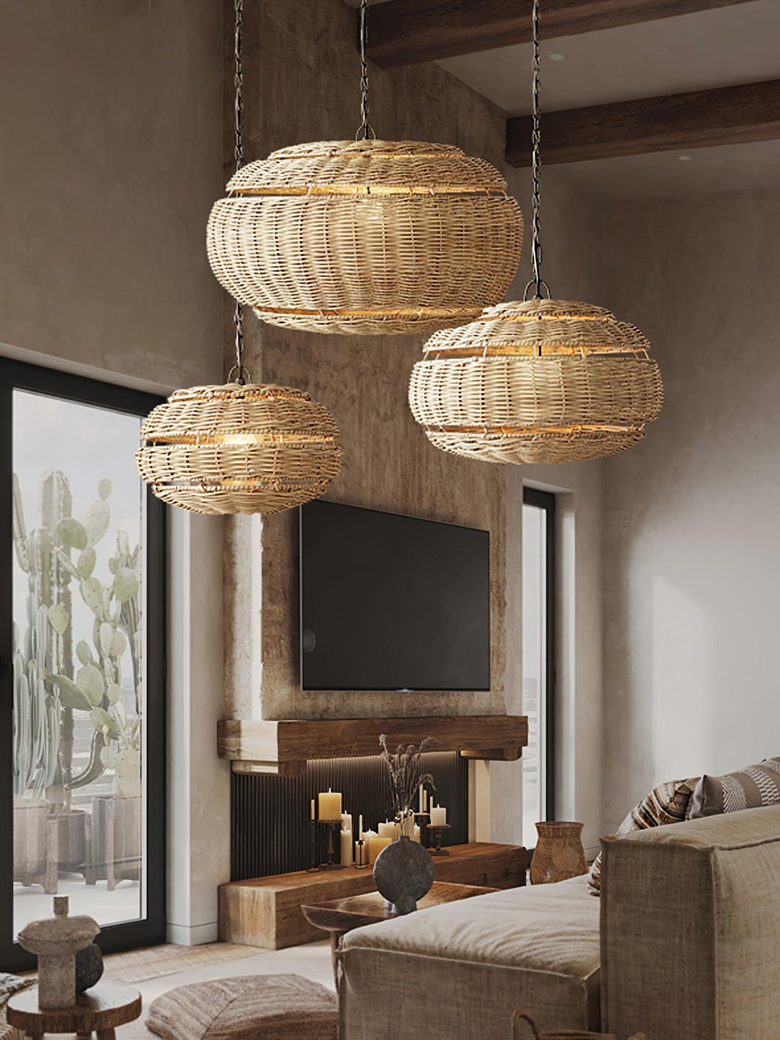 Wickora Vintage Weide Pendelleuchte-Letslighting
