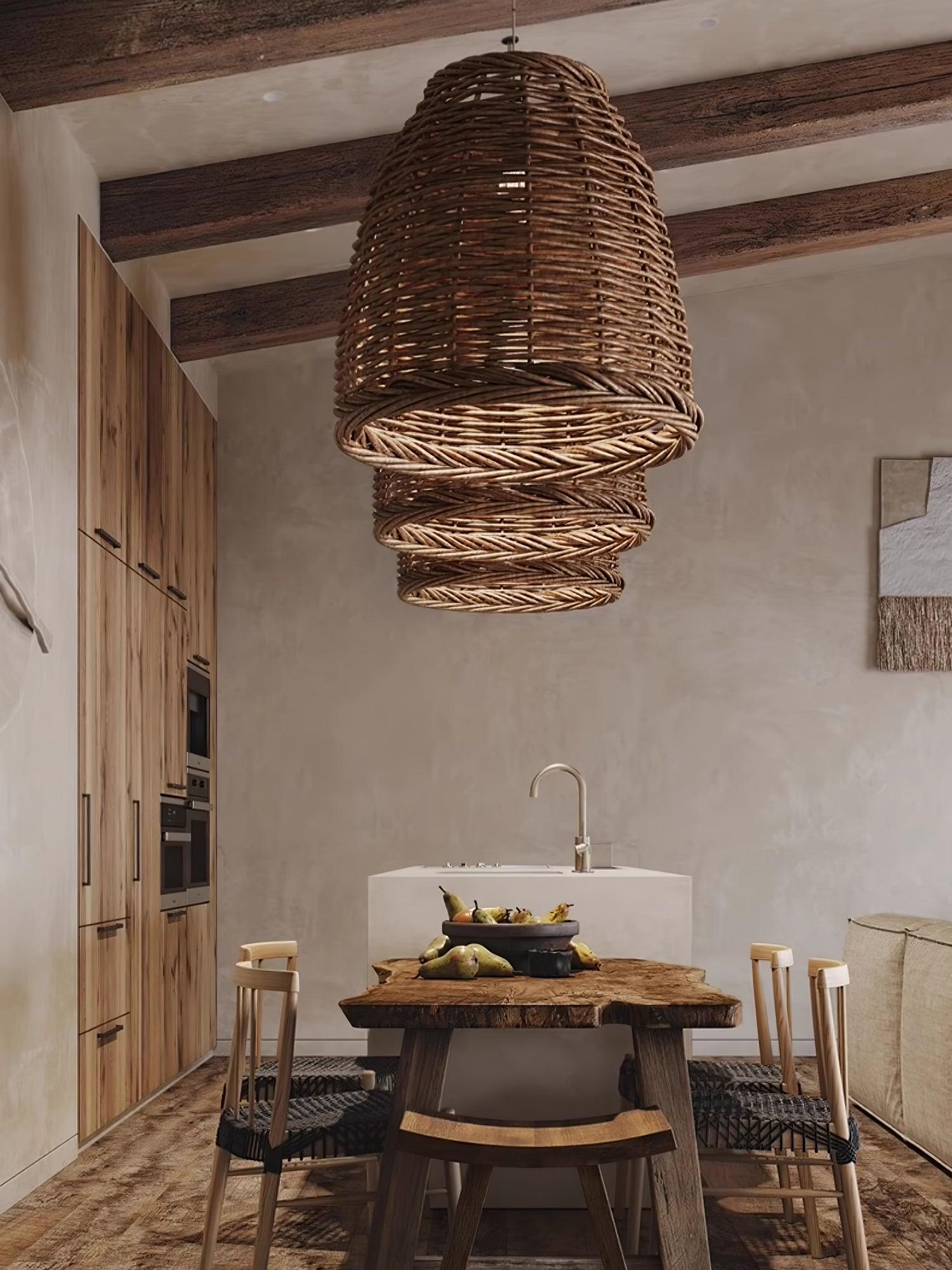 Wickora Vintage Weide Pendelleuchte-Letslighting