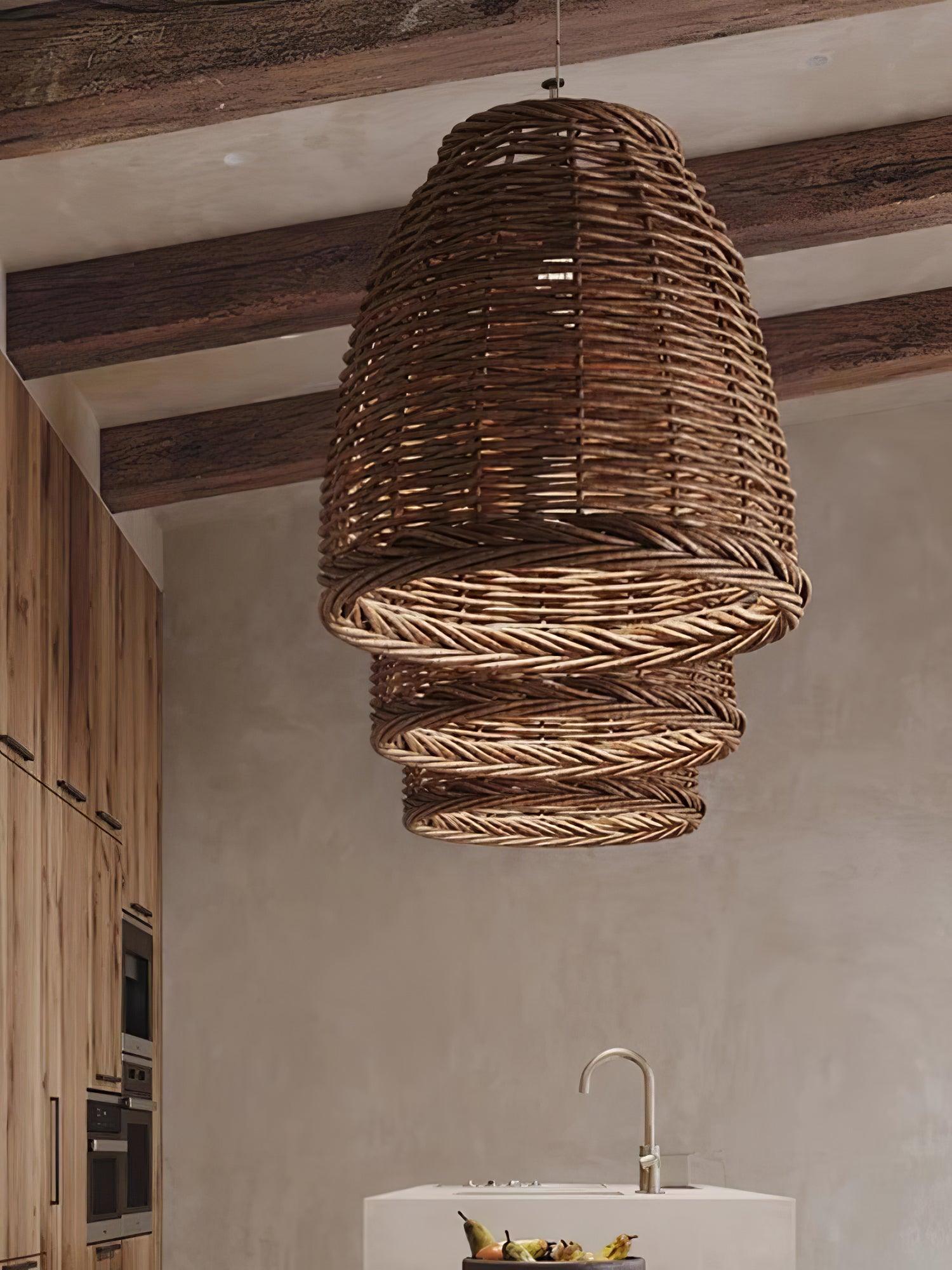 Wickora Vintage Weide Pendelleuchte-Letslighting