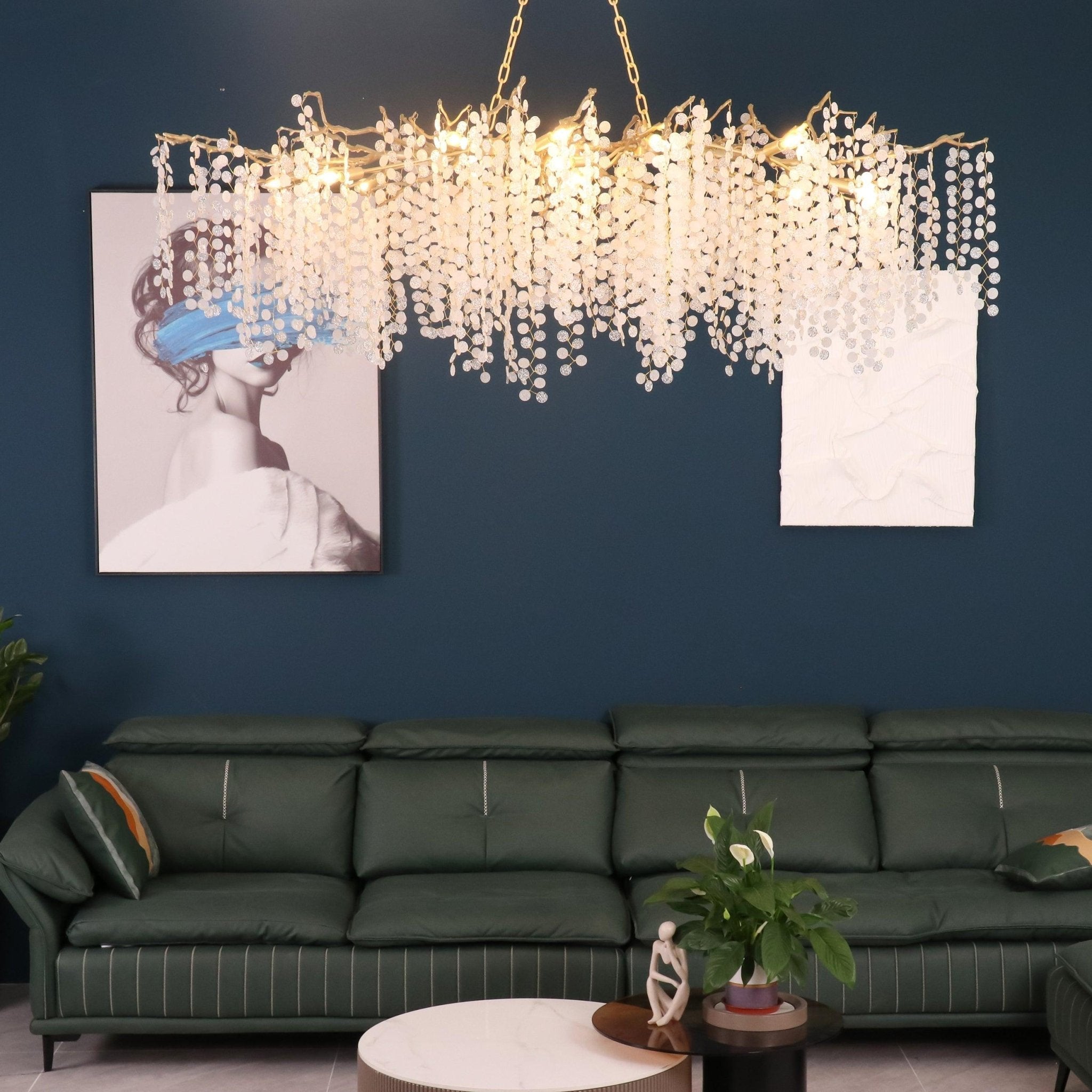 Lustra Pendelleuchte Kristall Tauperle-Letslighting