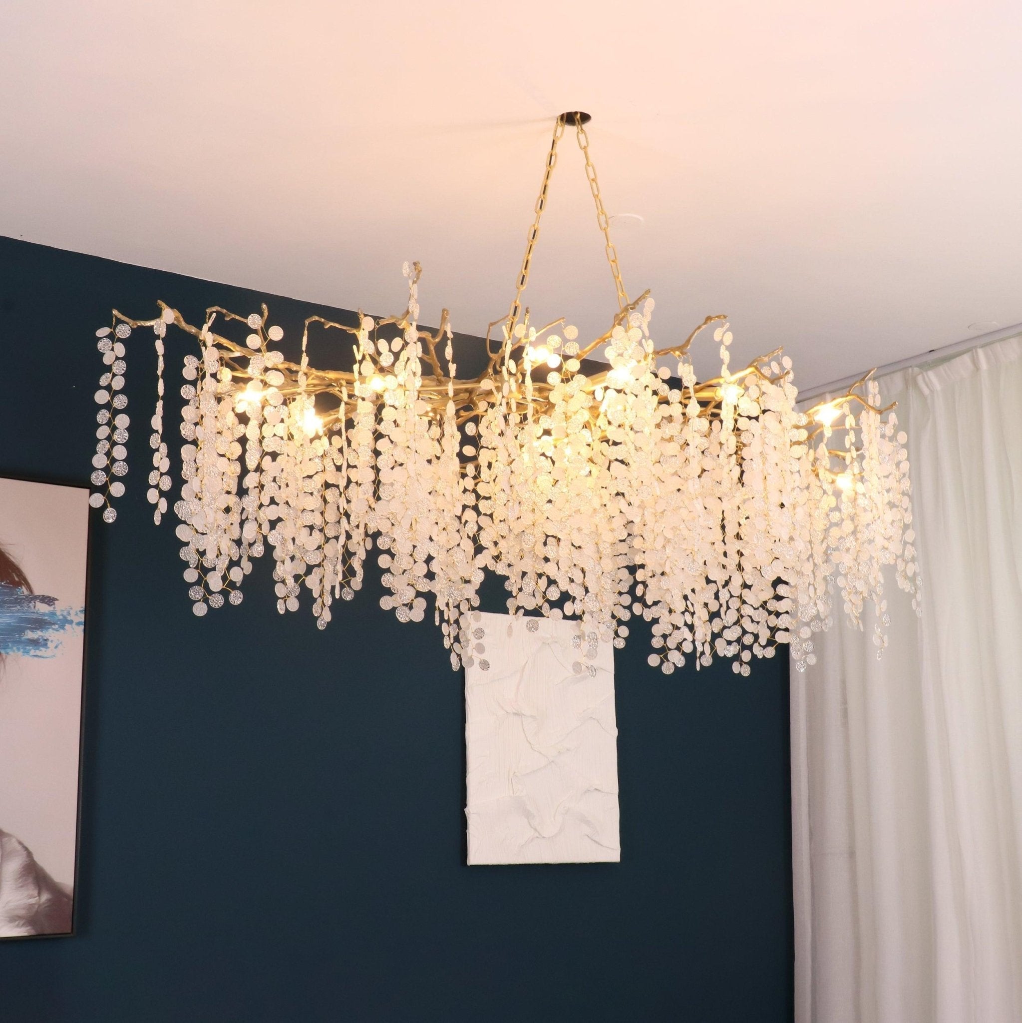 Lustra Pendelleuchte Kristall Tauperle-Letslighting