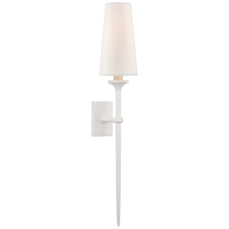 Velirara Industrielle Vintage Wandleuchte aus Messing mit Stoffbezug-Letslighting