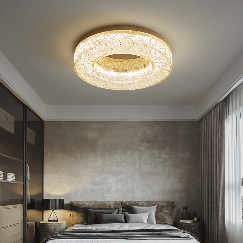 Ice Crack Circle Ceiling Lamp - Blowlighting