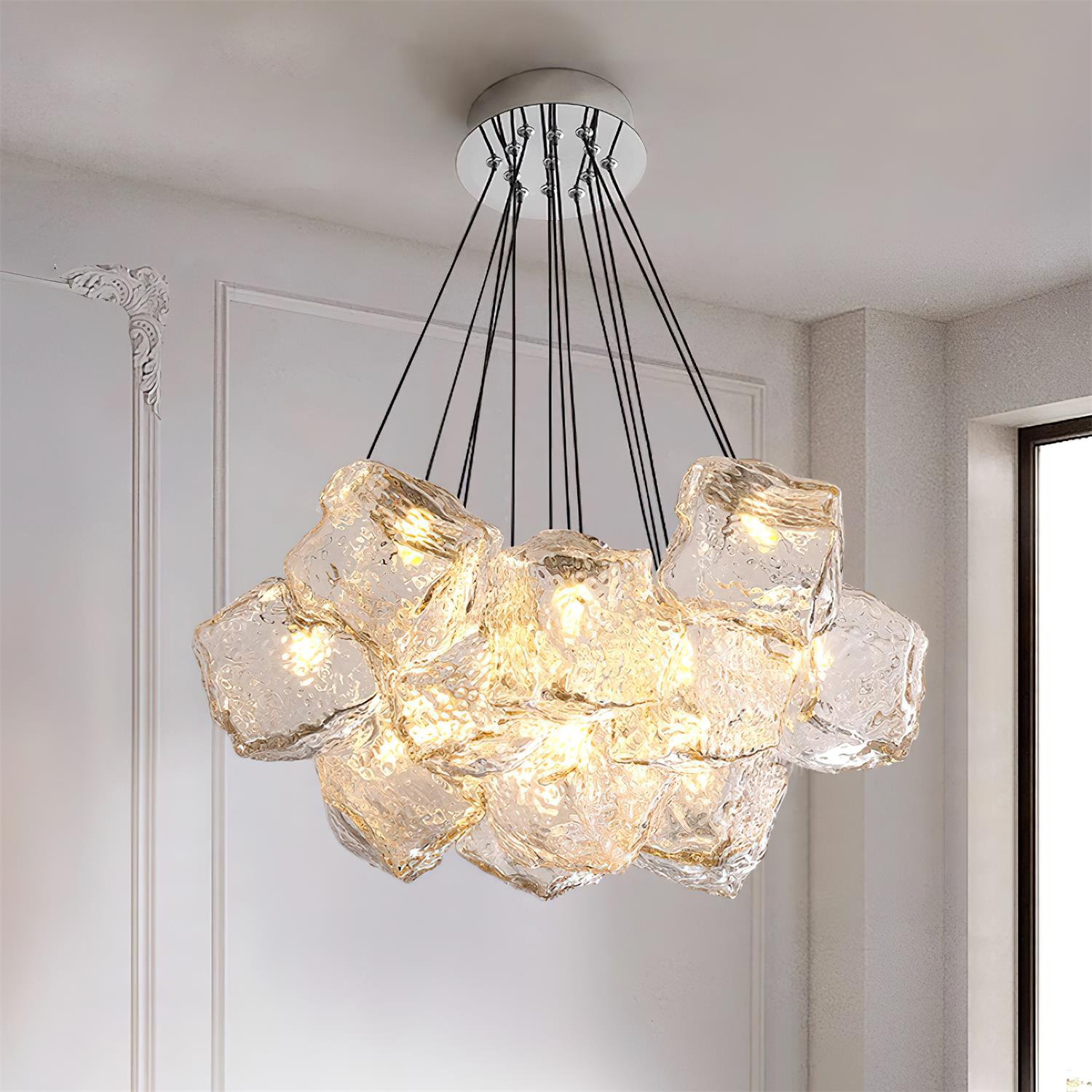 Pebine Gruppiert Glas Kronleuchter-Letslighting