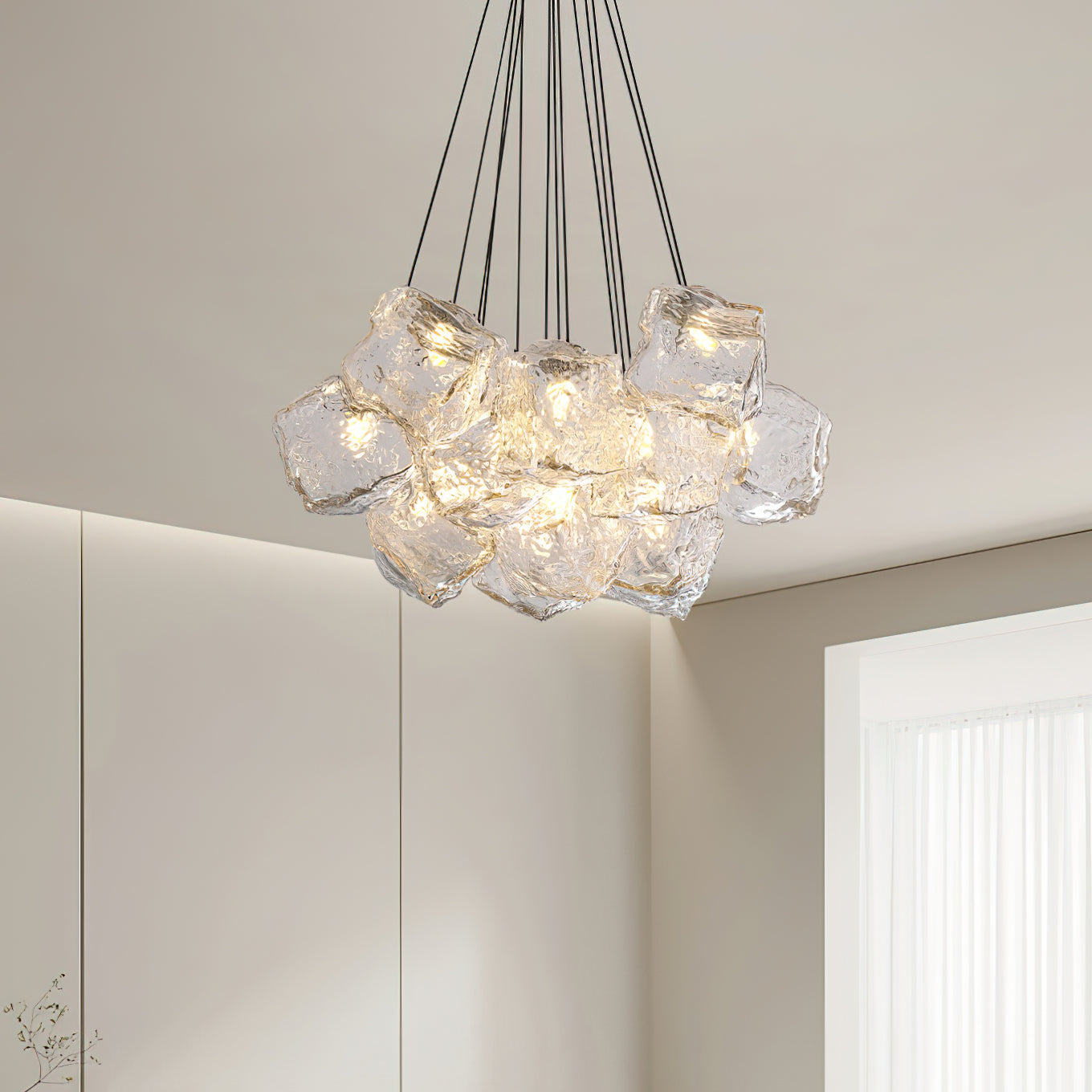 Pebine Gruppiert Glas Kronleuchter-Letslighting