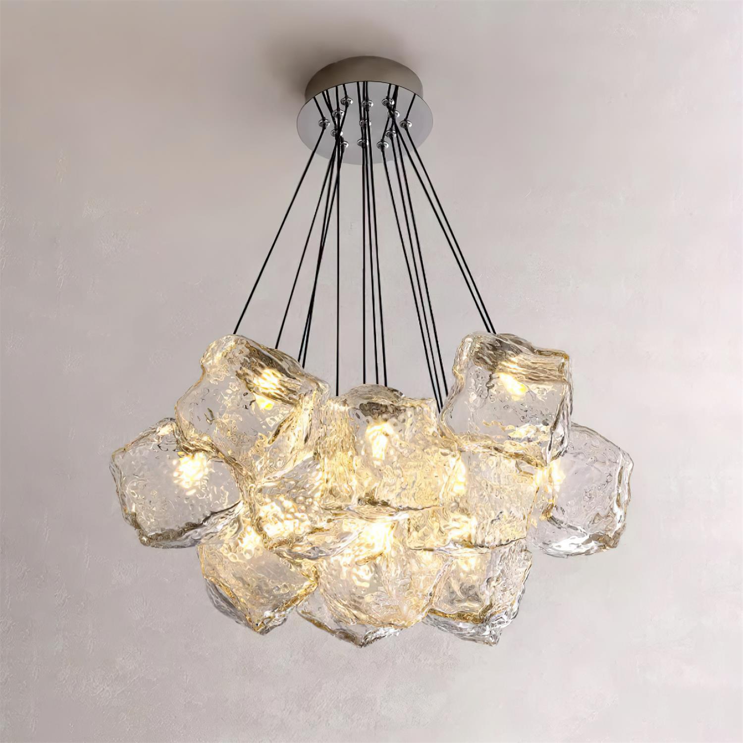 Pebine Gruppiert Glas Kronleuchter-Letslighting