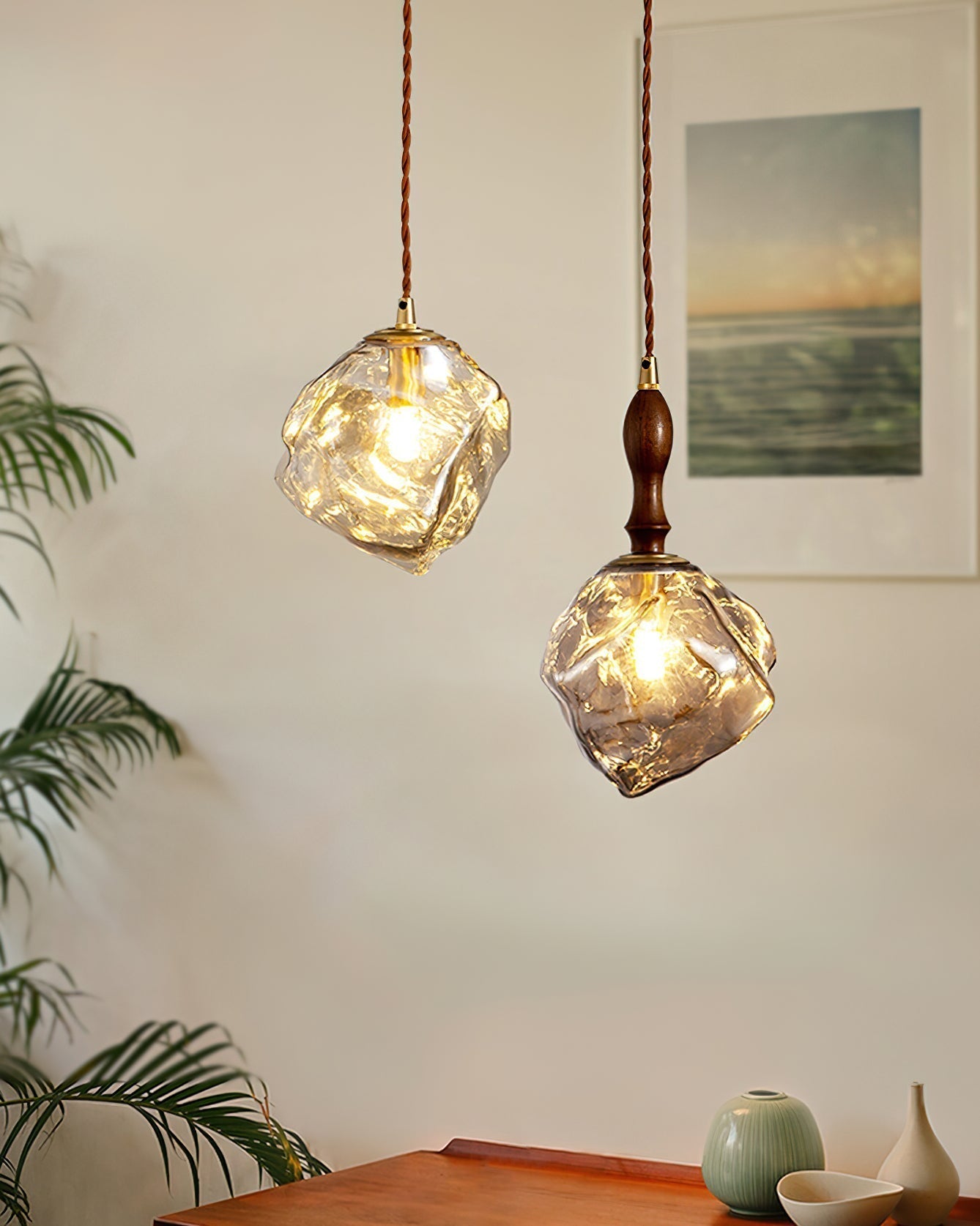 Pendelleuchte Glaskubus Schirm-Letslighting