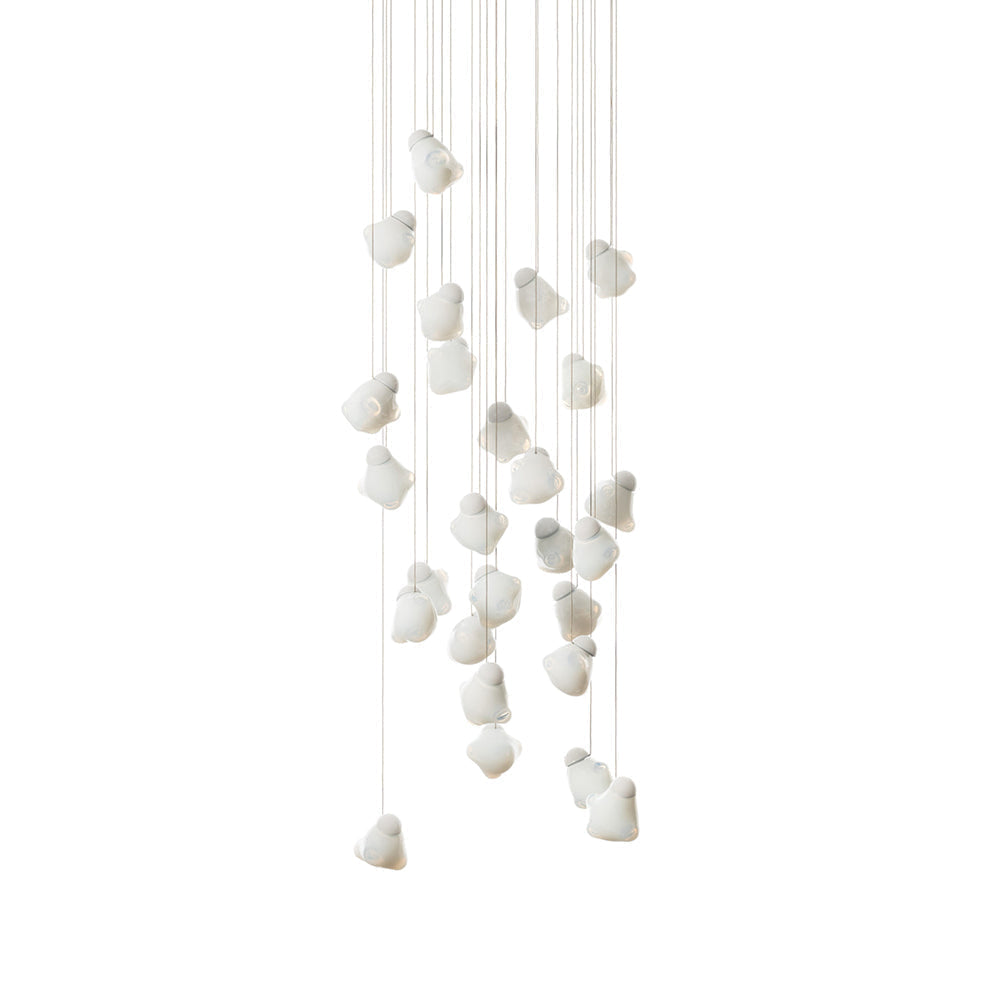 Vasilen Ice Pier Schwarz Glas Pendelleuchte-Letslighting