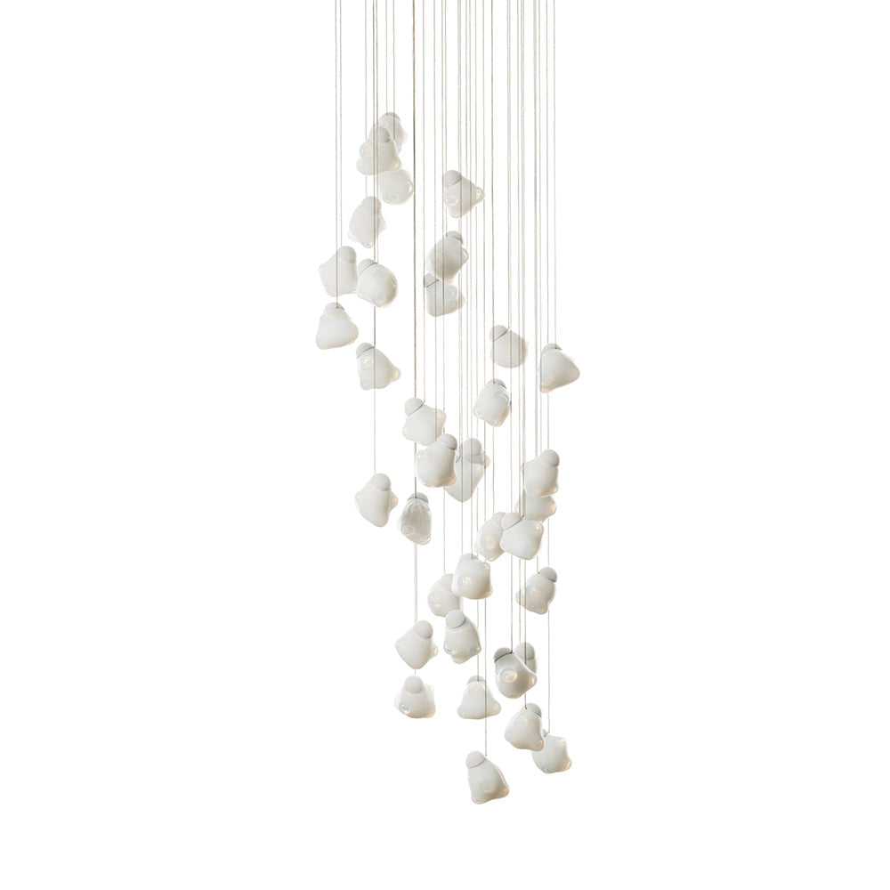 Vasilen Ice Pier Schwarz Glas Pendelleuchte-Letslighting