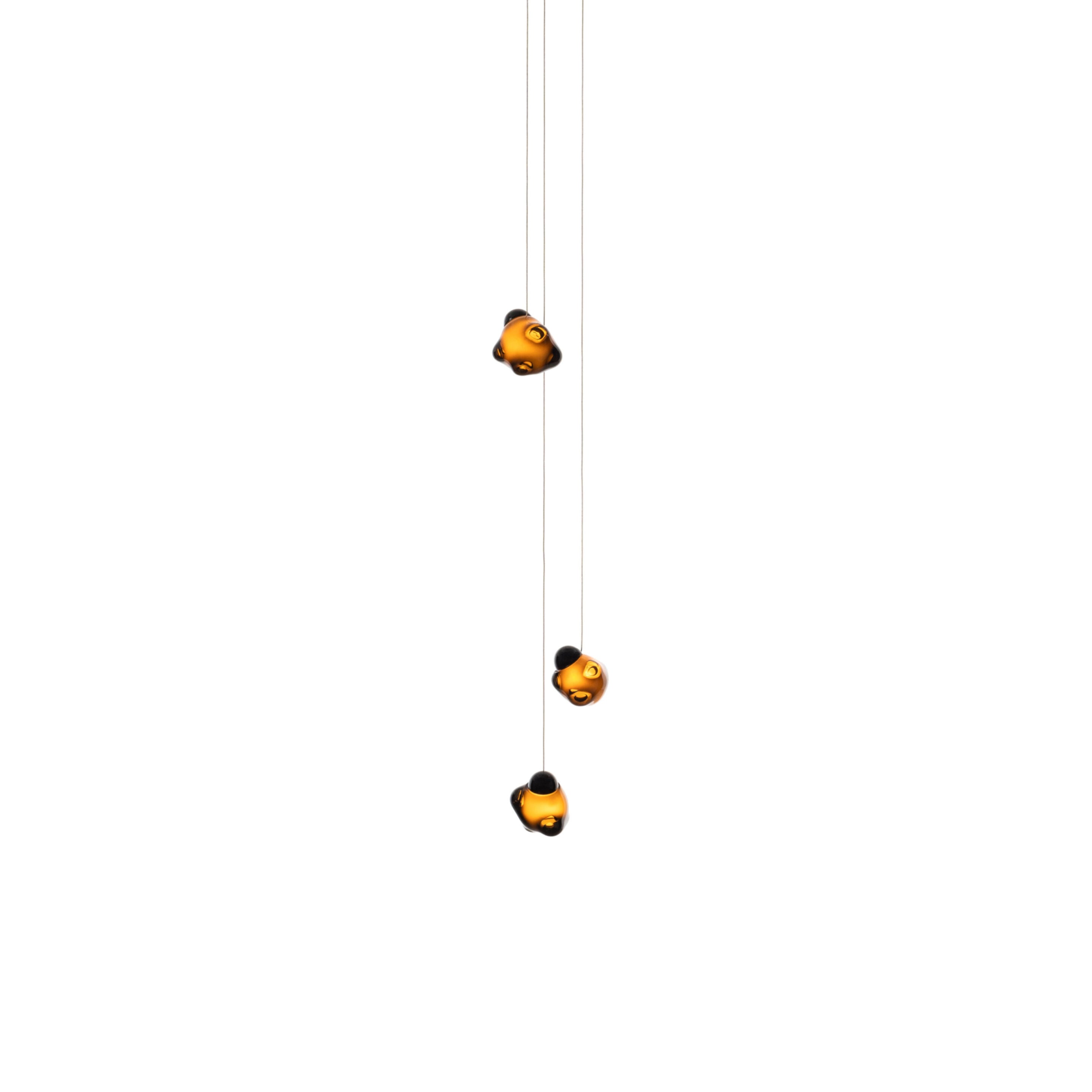 Vasilen Ice Pier Schwarz Glas Pendelleuchte-Letslighting