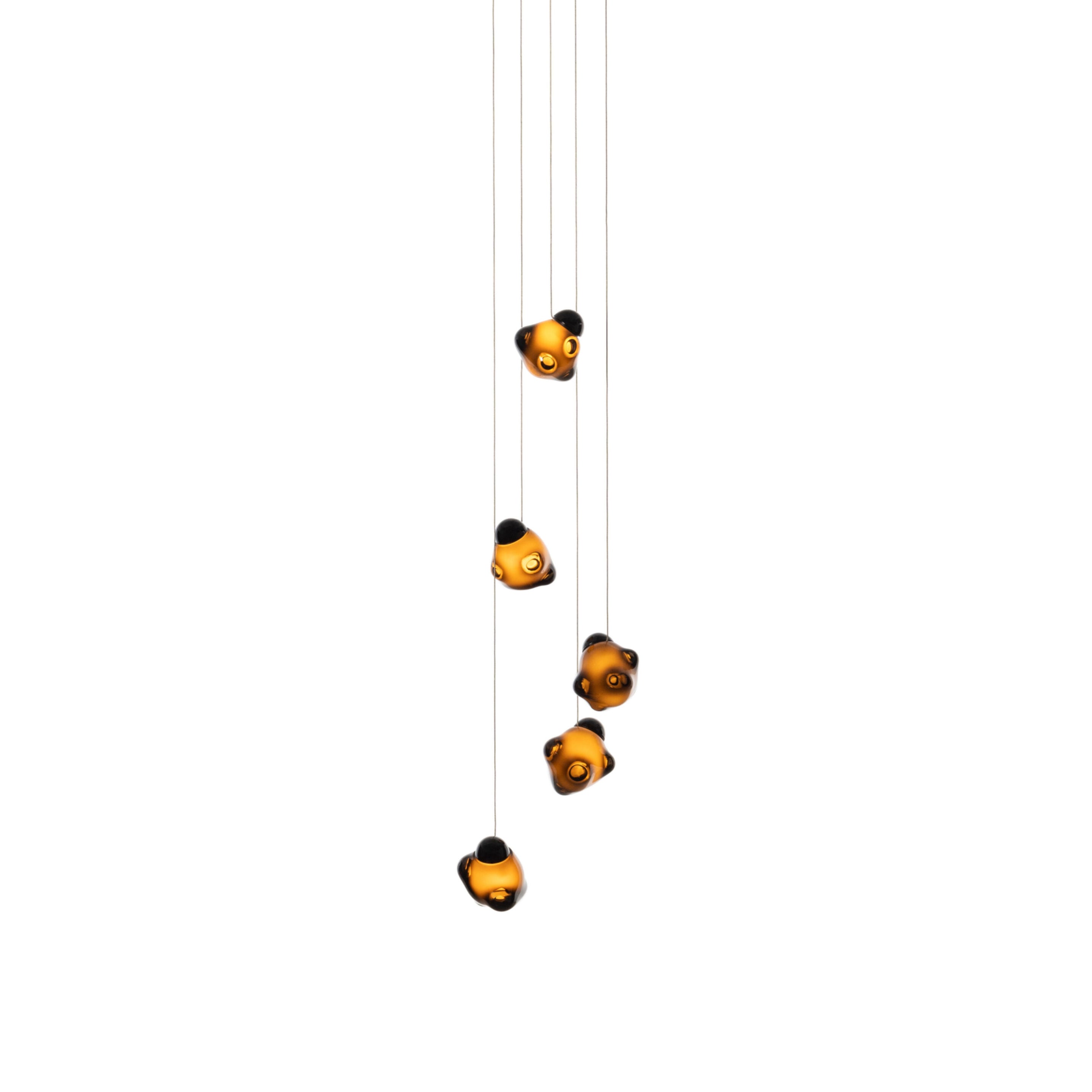 Vasilen Ice Pier Schwarz Glas Pendelleuchte-Letslighting