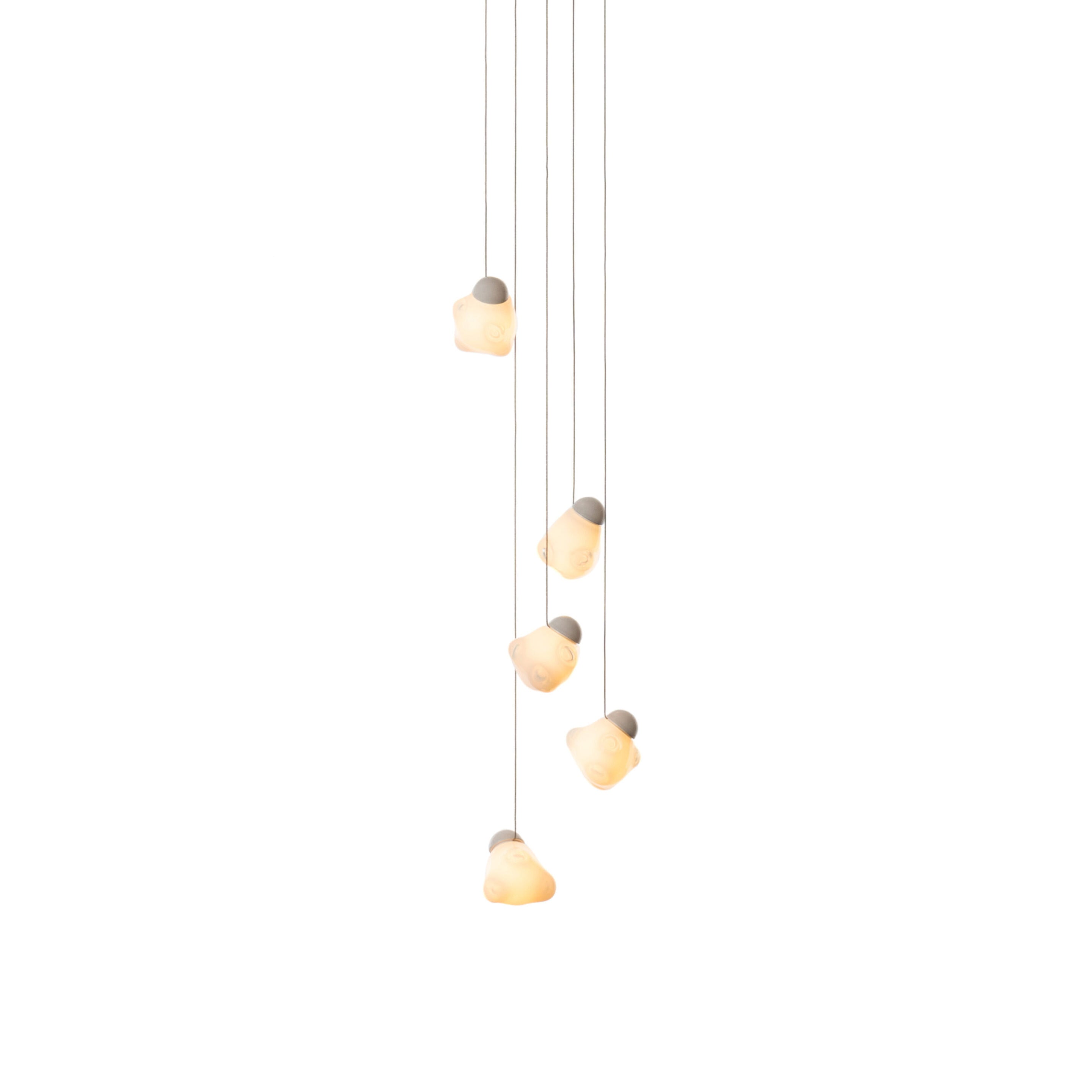Vasilen Ice Pier Schwarz Glas Pendelleuchte-Letslighting