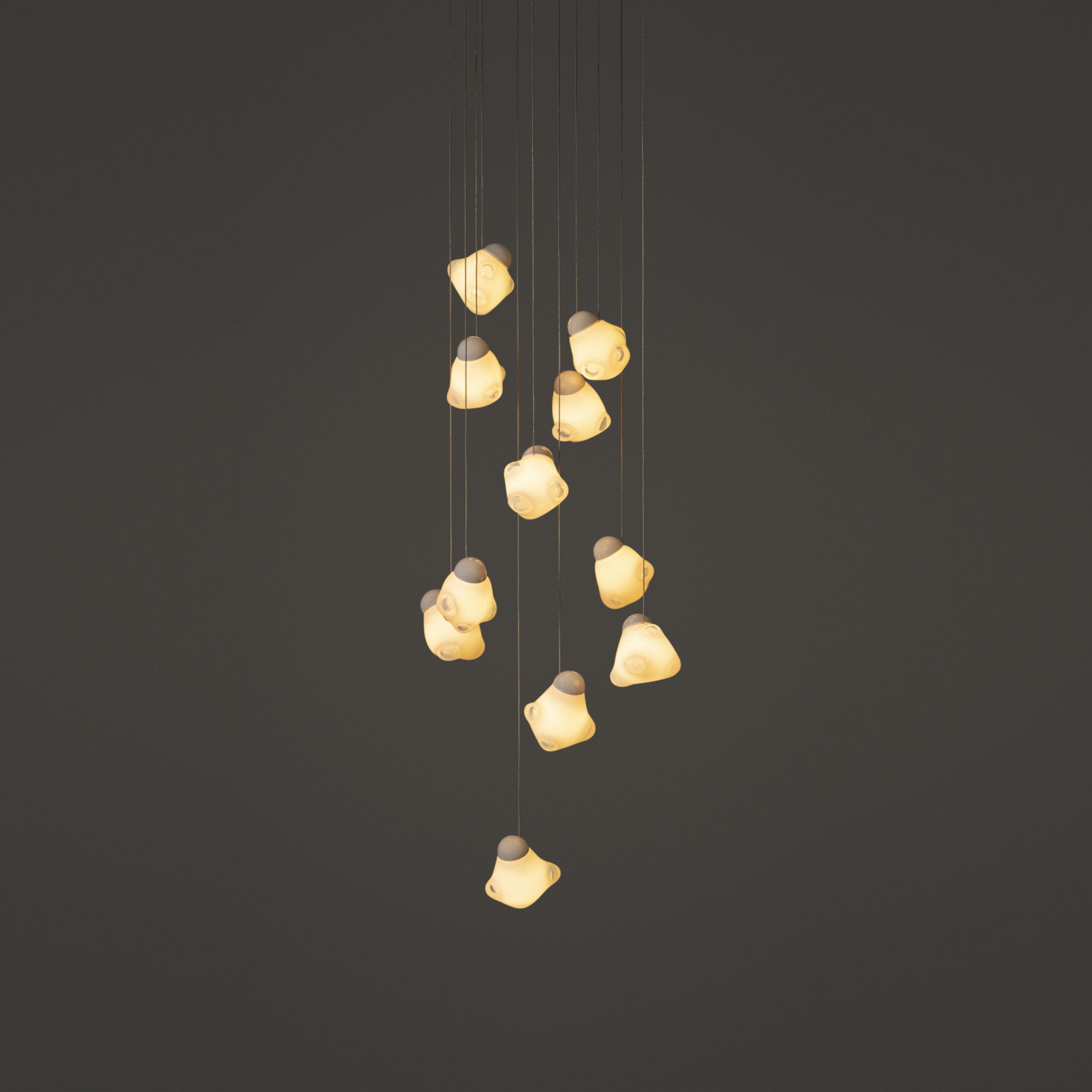 Vasilen Ice Pier Schwarz Glas Pendelleuchte-Letslighting