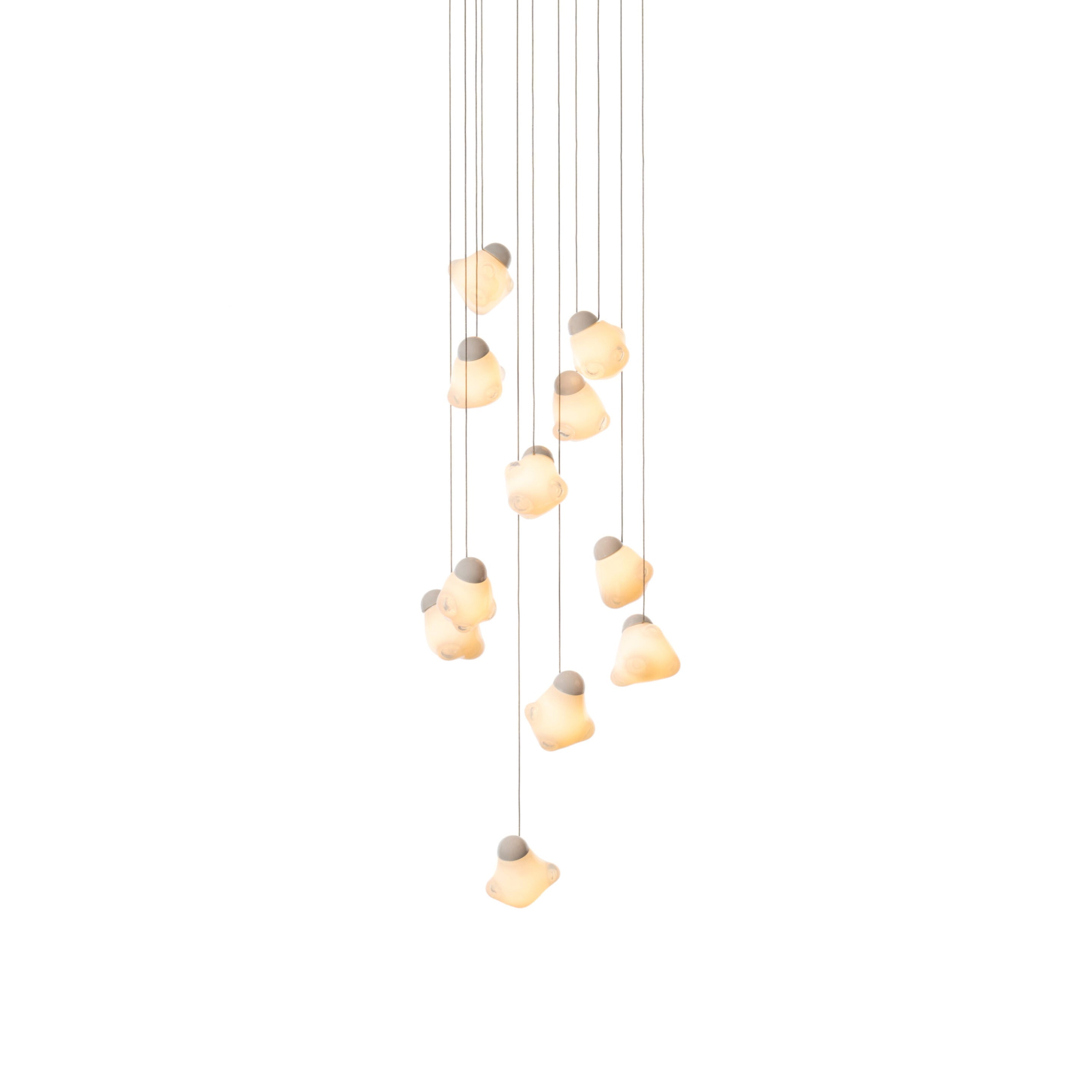 Vasilen Ice Pier Schwarz Glas Pendelleuchte-Letslighting