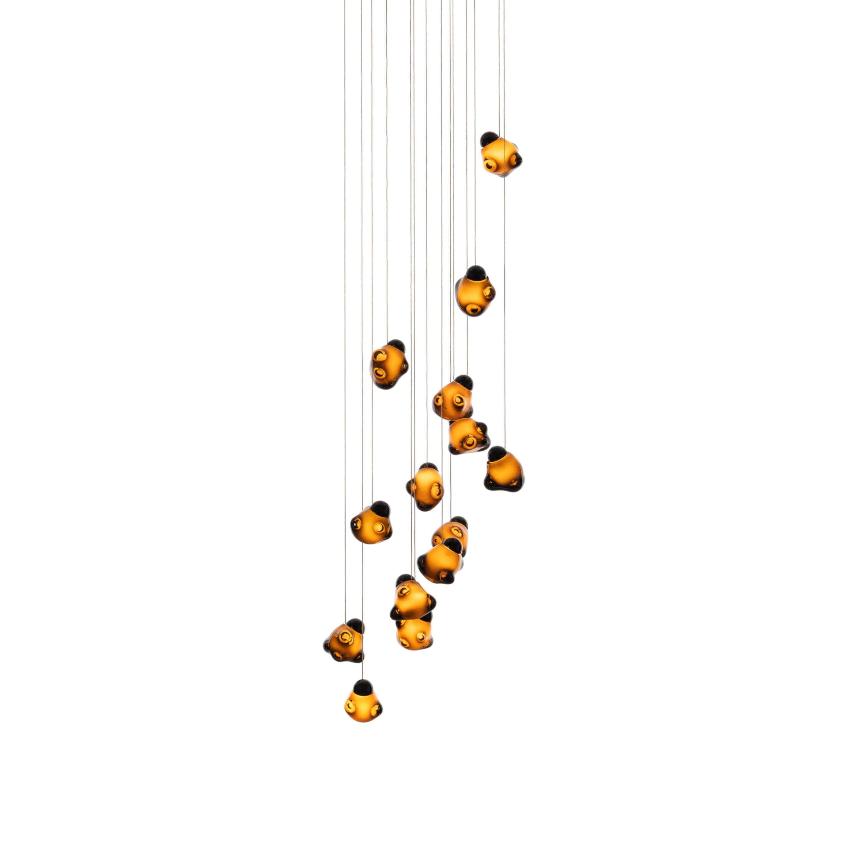Vasilen Ice Pier Schwarz Glas Pendelleuchte-Letslighting