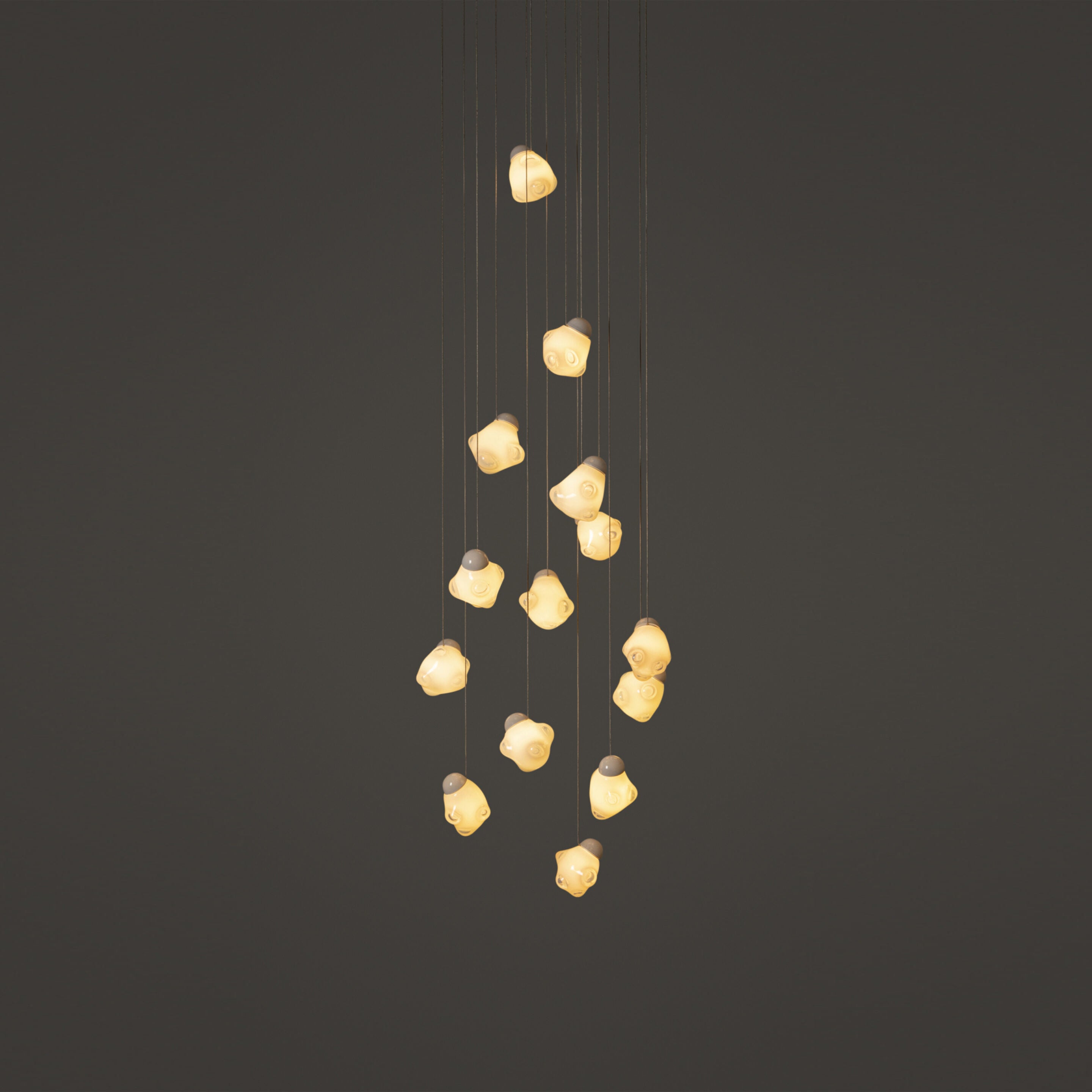 Vasilen Ice Pier Schwarz Glas Pendelleuchte-Letslighting