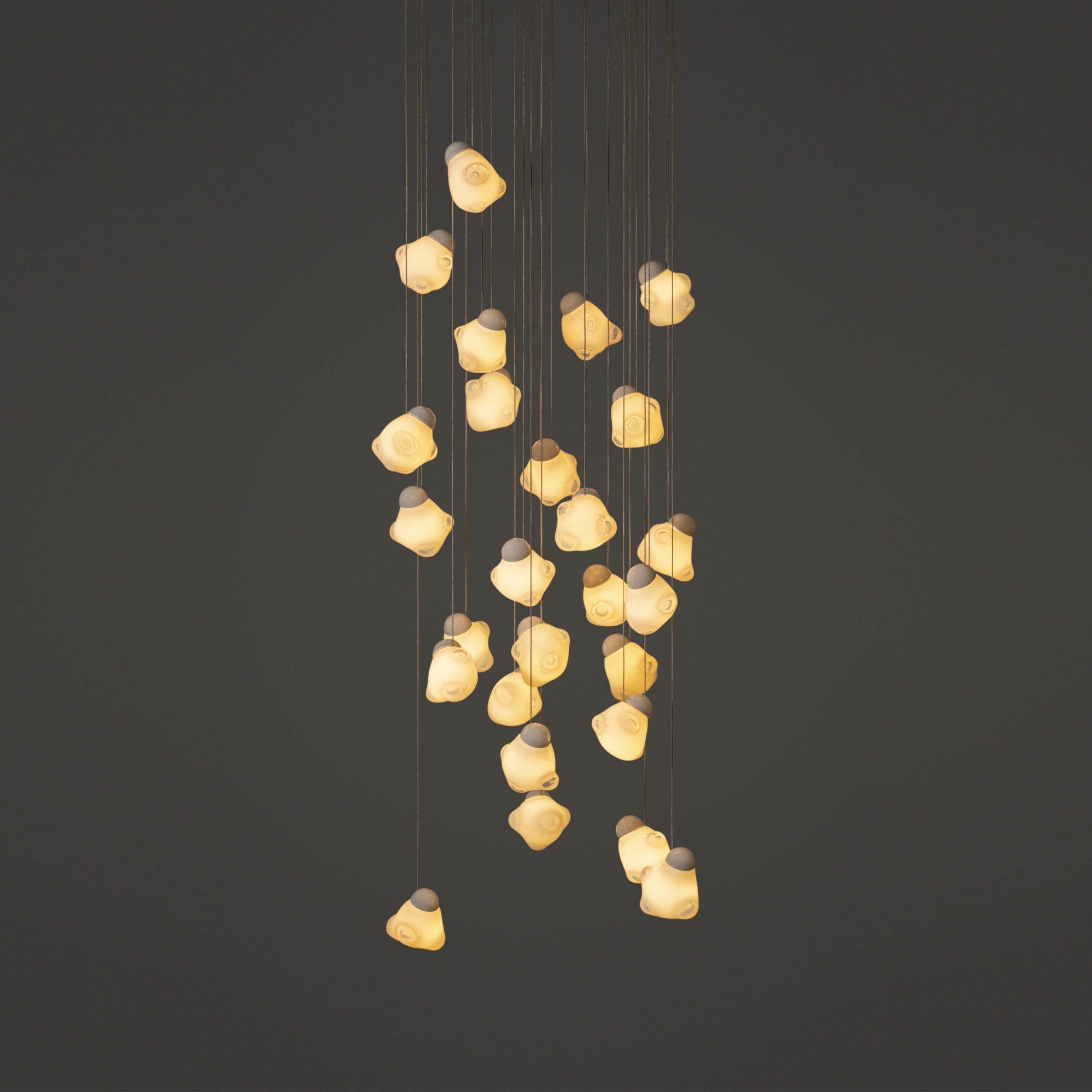 Vasilen Ice Pier Schwarz Glas Pendelleuchte-Letslighting