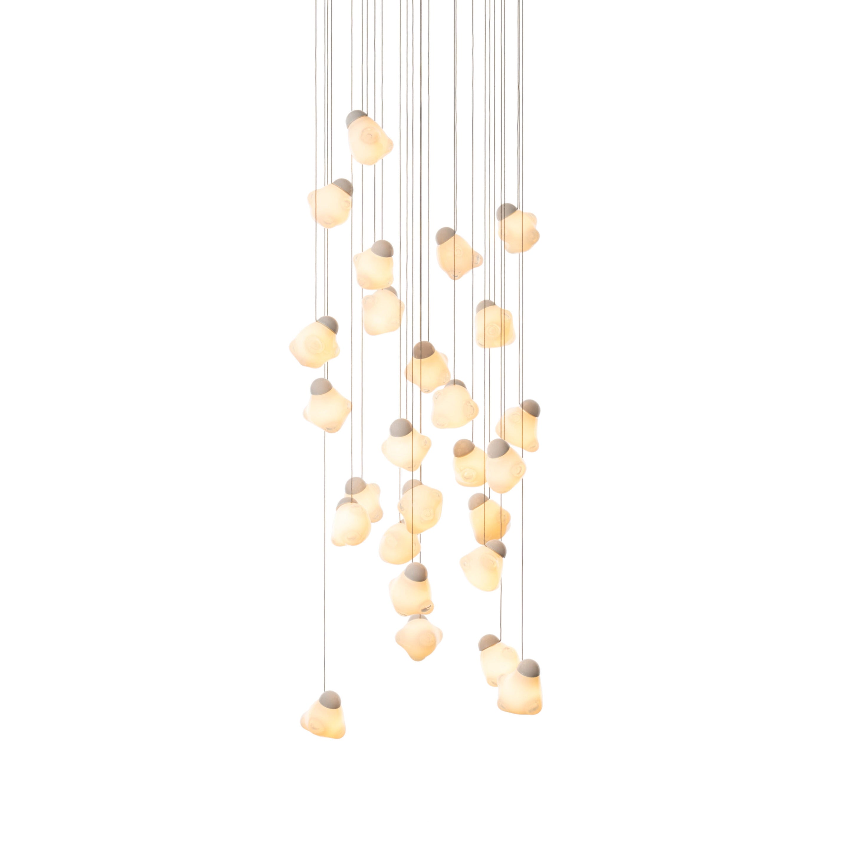 Vasilen Ice Pier Schwarz Glas Pendelleuchte-Letslighting