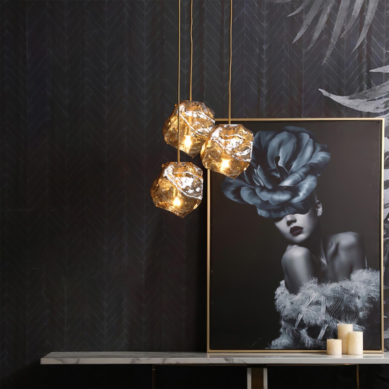 Zionis Luxuriöse Pendelleuchte aus Messing-Letslighting