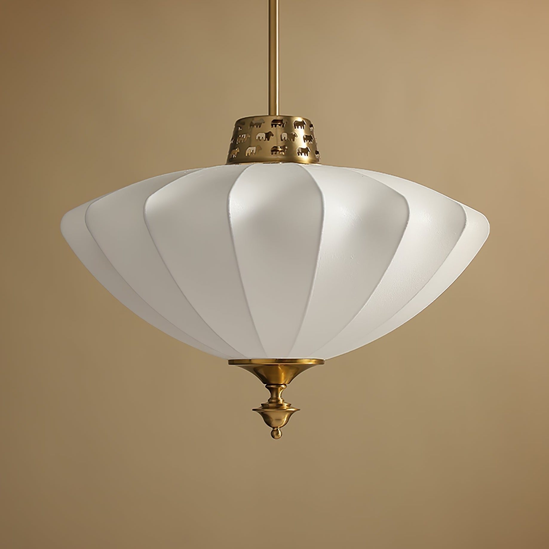 Ortalara Elegance Vintage Bloom Seiden-Pendelleuchte-Letslighting