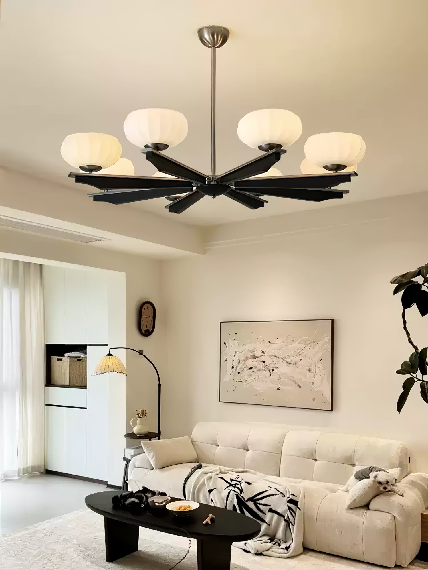 Uzoror Traditioneller Eleganter Kronleuchter aus Vintage-Holz-Letslighting