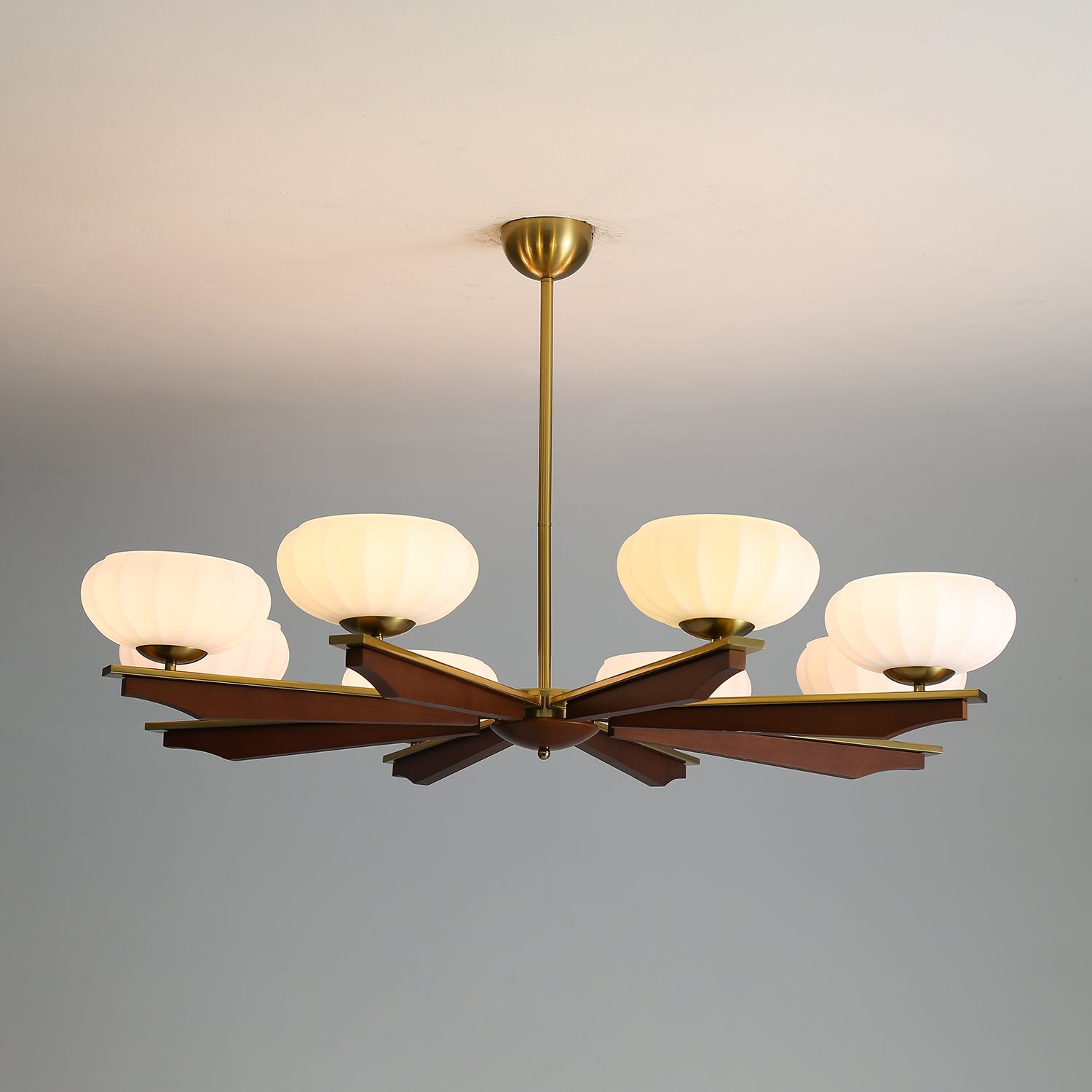 Uzoror Traditioneller Eleganter Kronleuchter aus Vintage-Holz-Letslighting