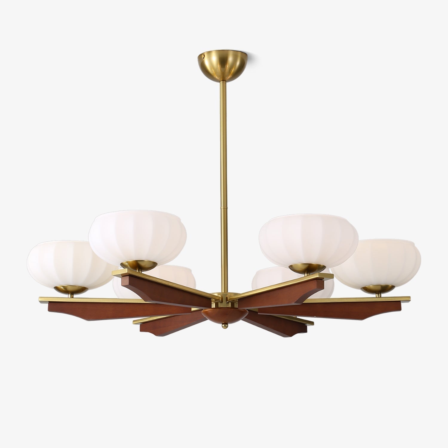 Uzoror Traditioneller Eleganter Kronleuchter aus Vintage-Holz-Letslighting