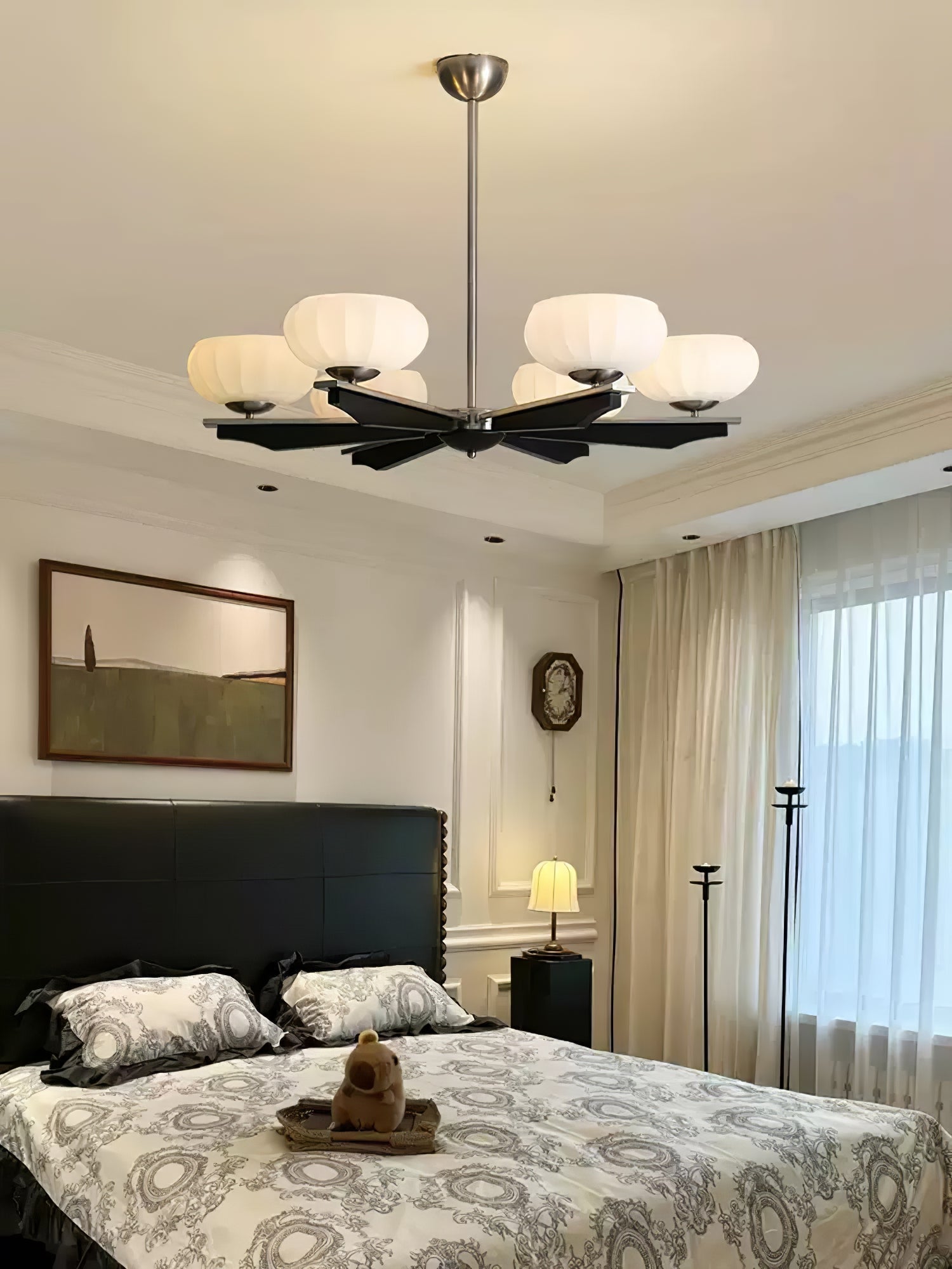 Uzoror Traditioneller Eleganter Kronleuchter aus Vintage-Holz-Letslighting