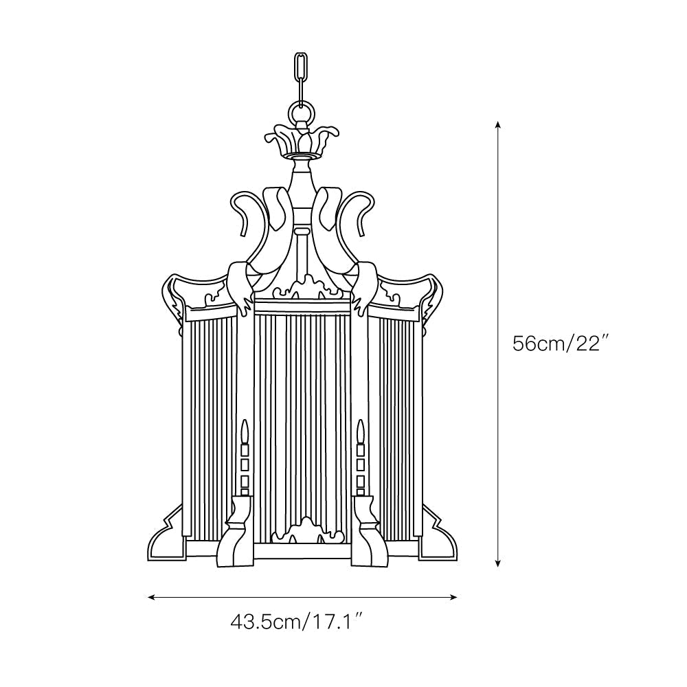 Venoryra Vintage Unique Rust Metal Chandelier - Letslighting