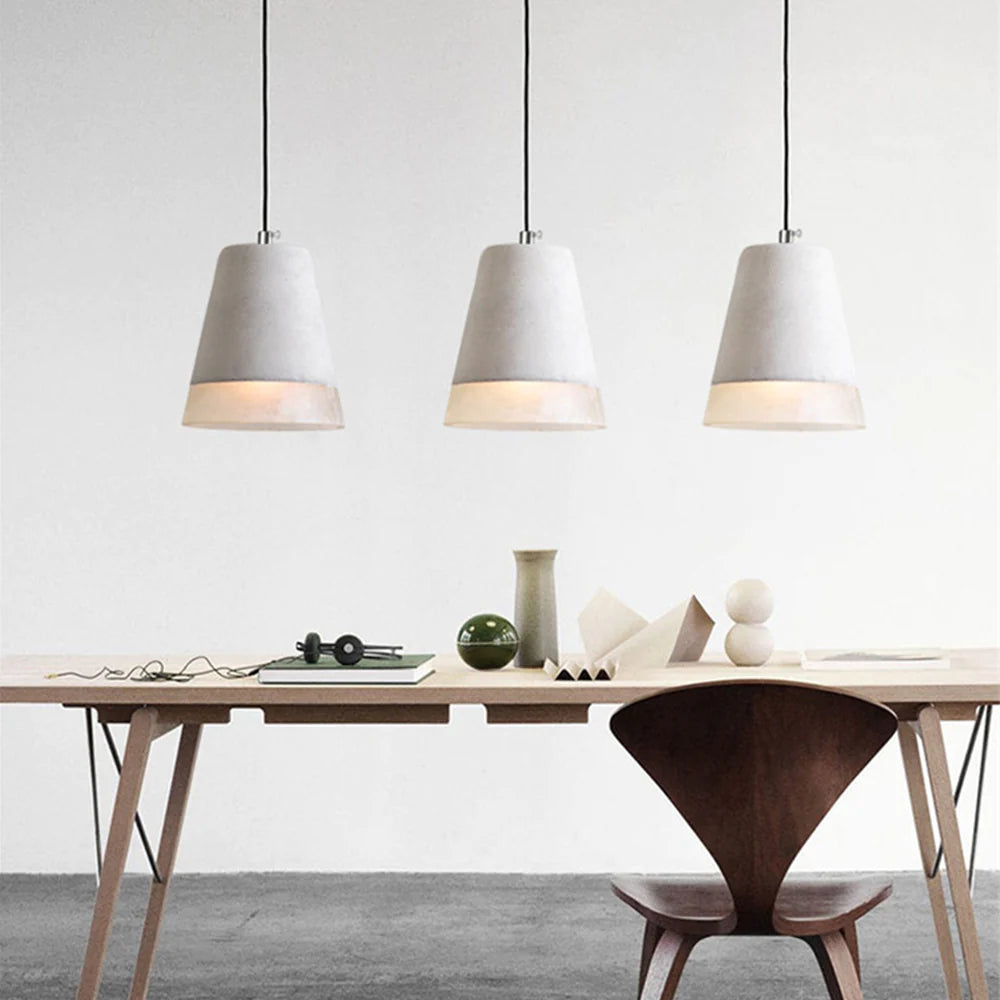 Avi Industrial LED Pendelleuchte Zement/Harz Bar Esszimmer
