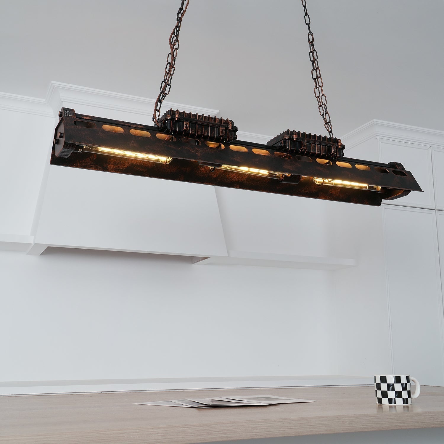 Noah Industrieller Steampunk-Kronleuchter