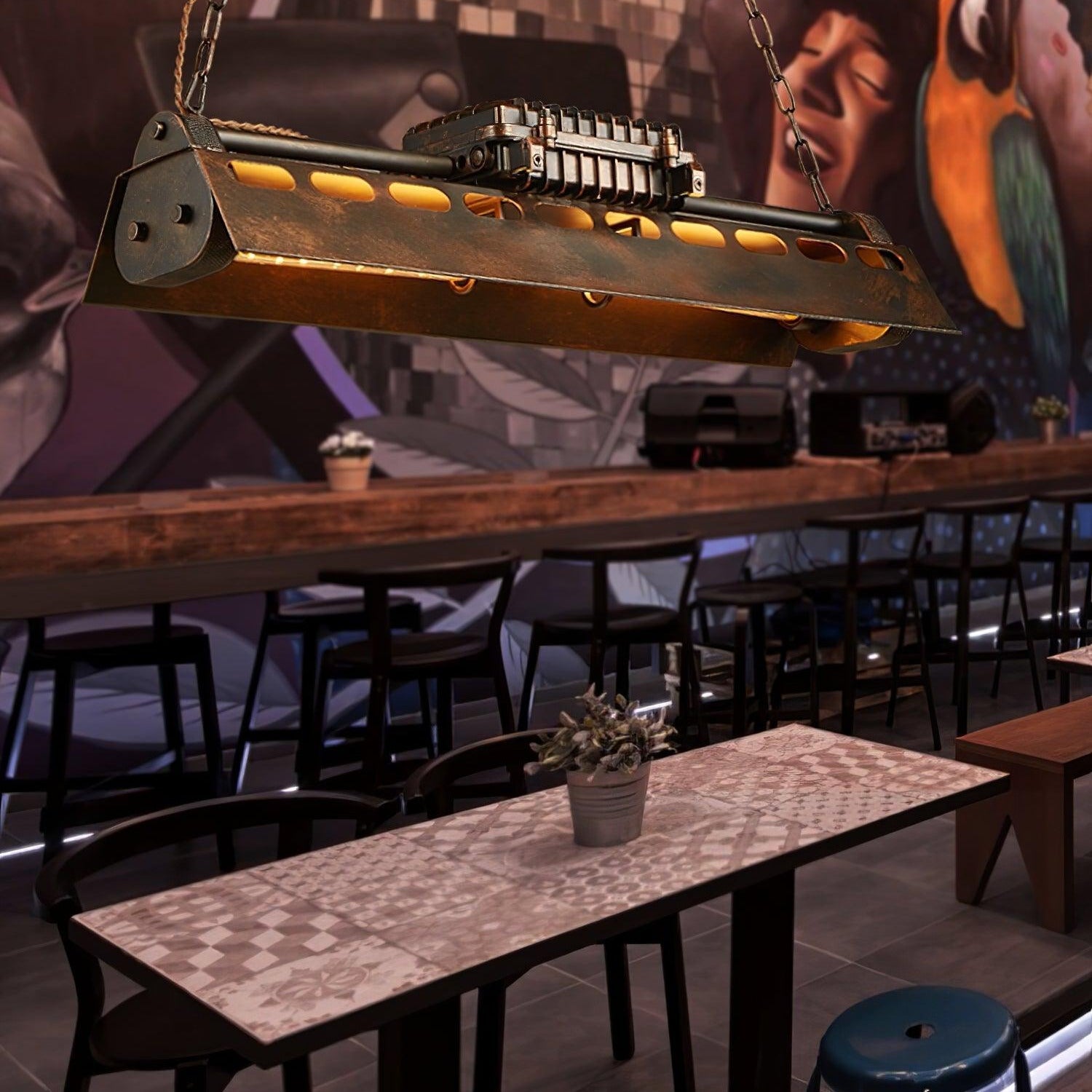 Noah Industrieller Steampunk-Kronleuchter