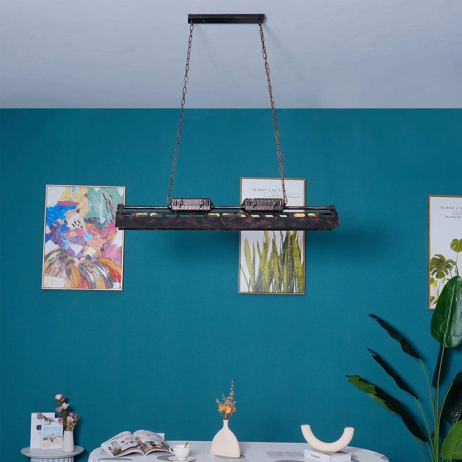 Noah Industrieller Steampunk-Kronleuchter