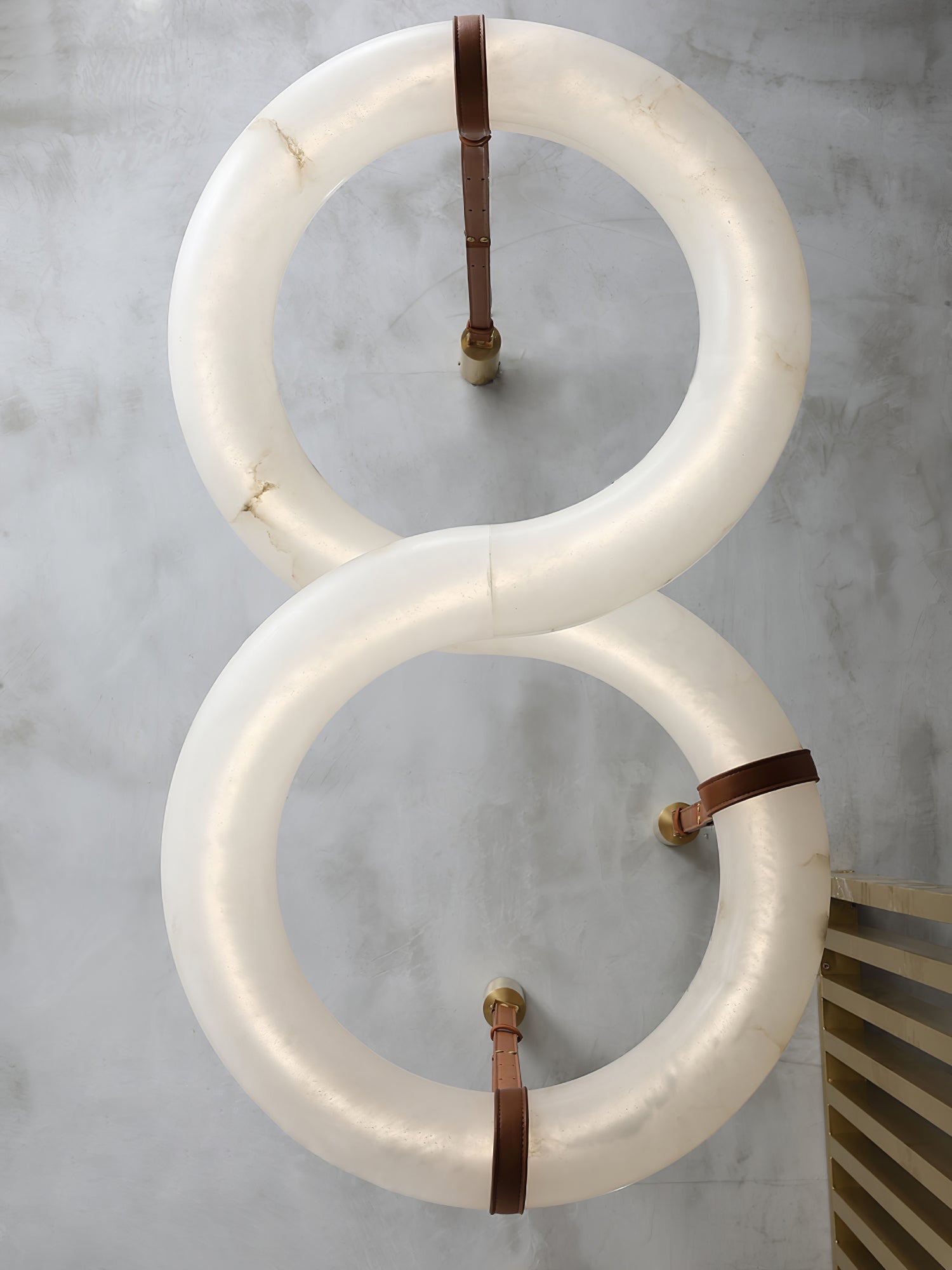 Althaen Postmodern Luxury Brown Alabaster Chandelier - Letslighting