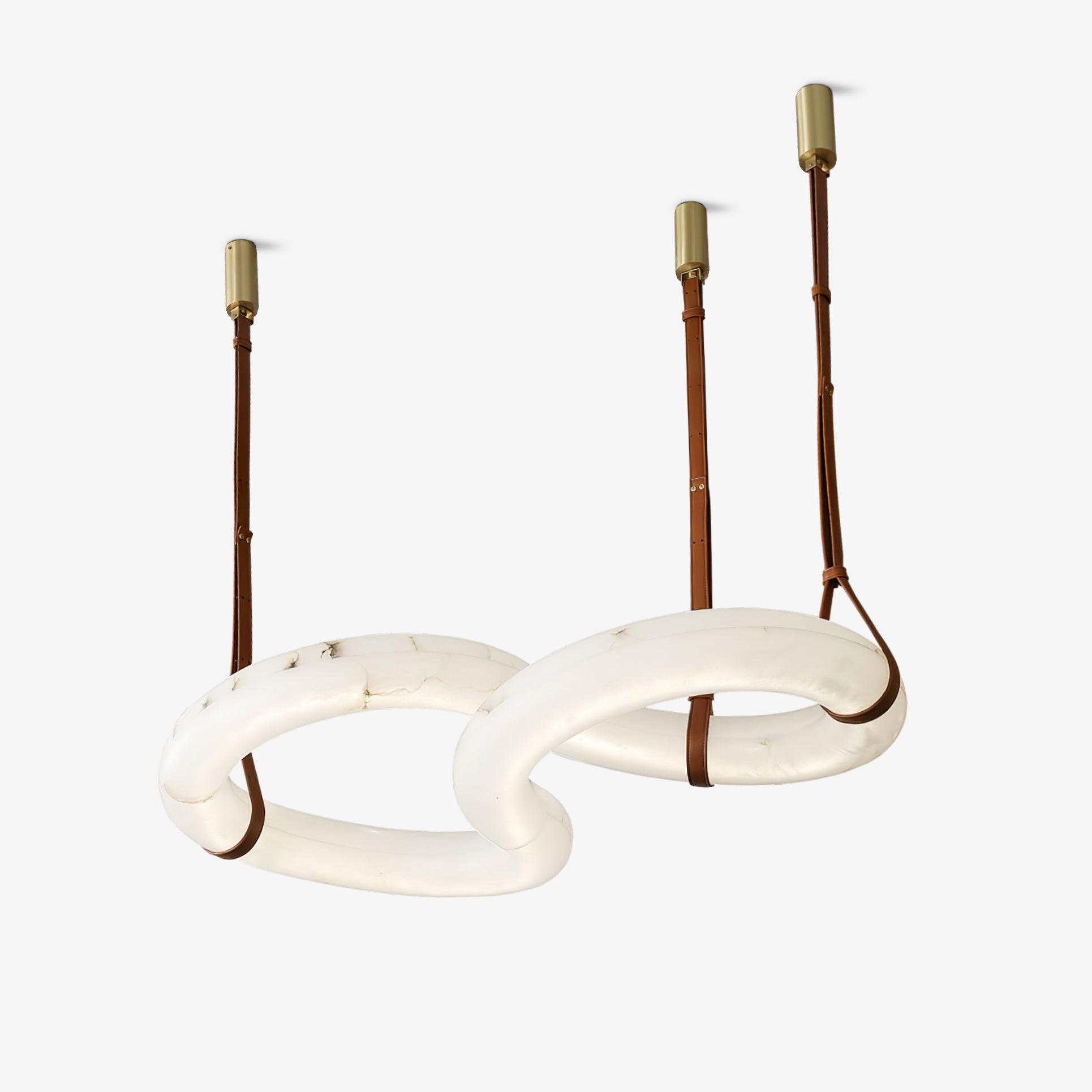 Luste Alabaster Closed-loop Pendant Light Chandelier - Neutralighting