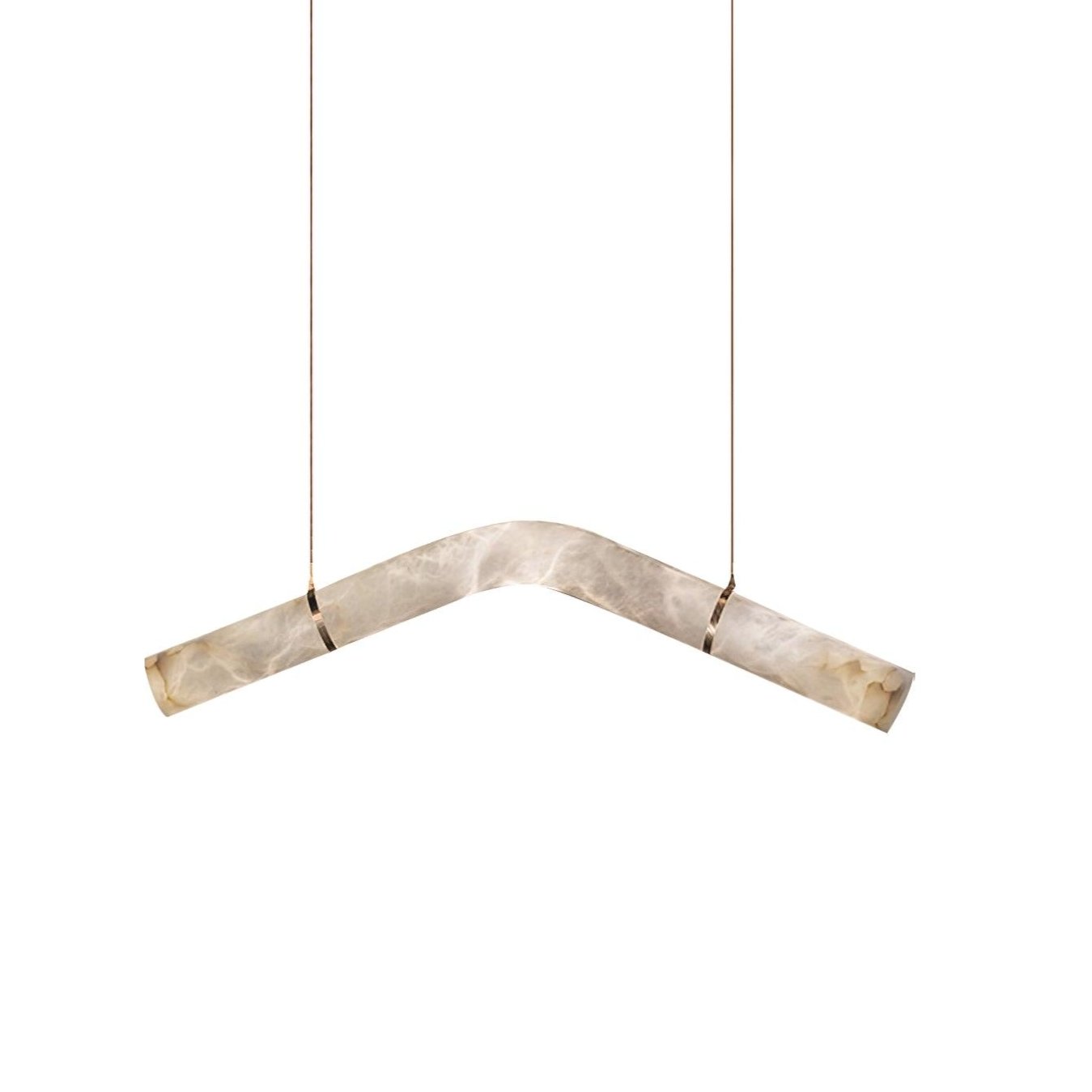 Utalyra Curved Alabaster Pendant Light - Neutralighting