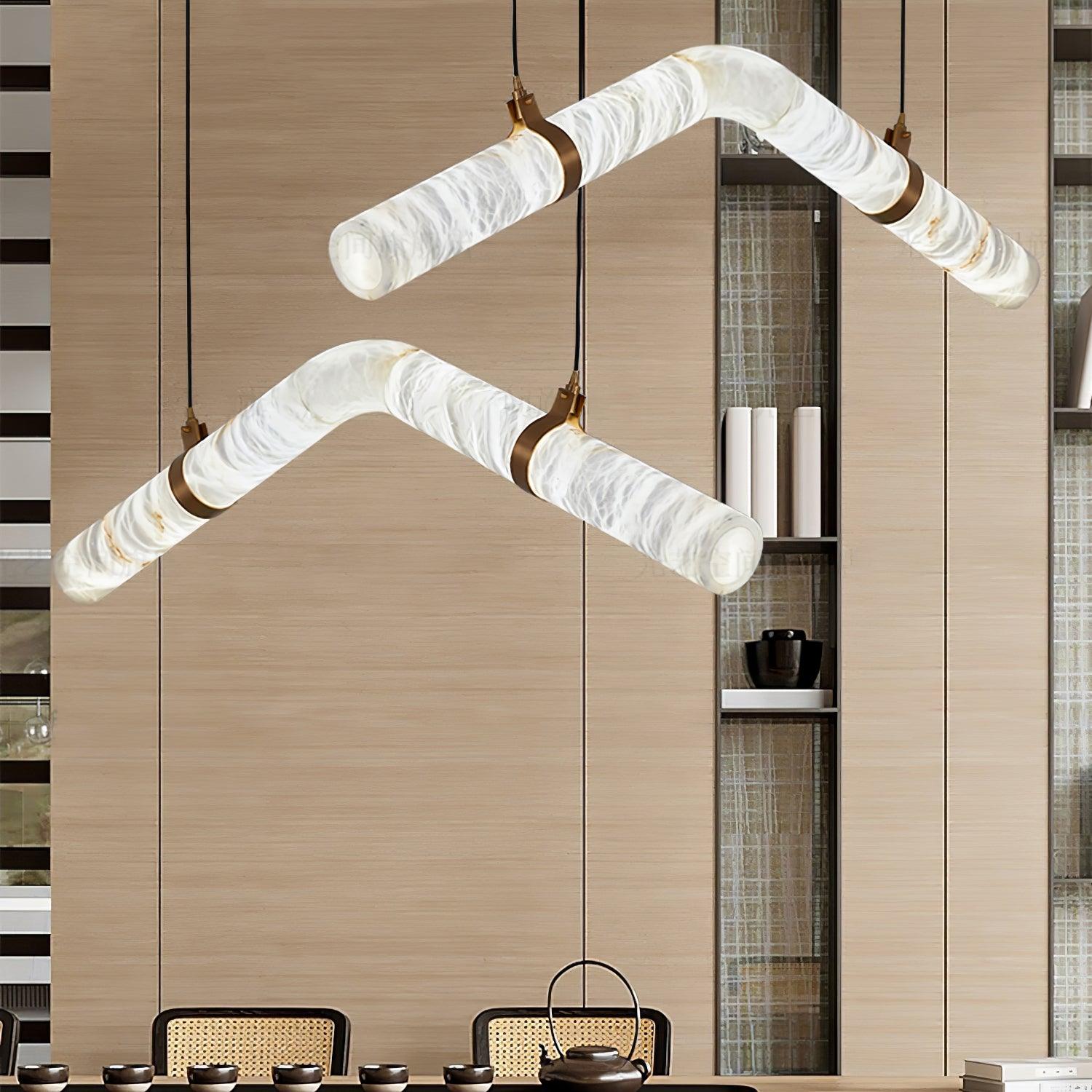Luste Alabaster Closed-loop Pendant Light Chandelier - Neutralighting