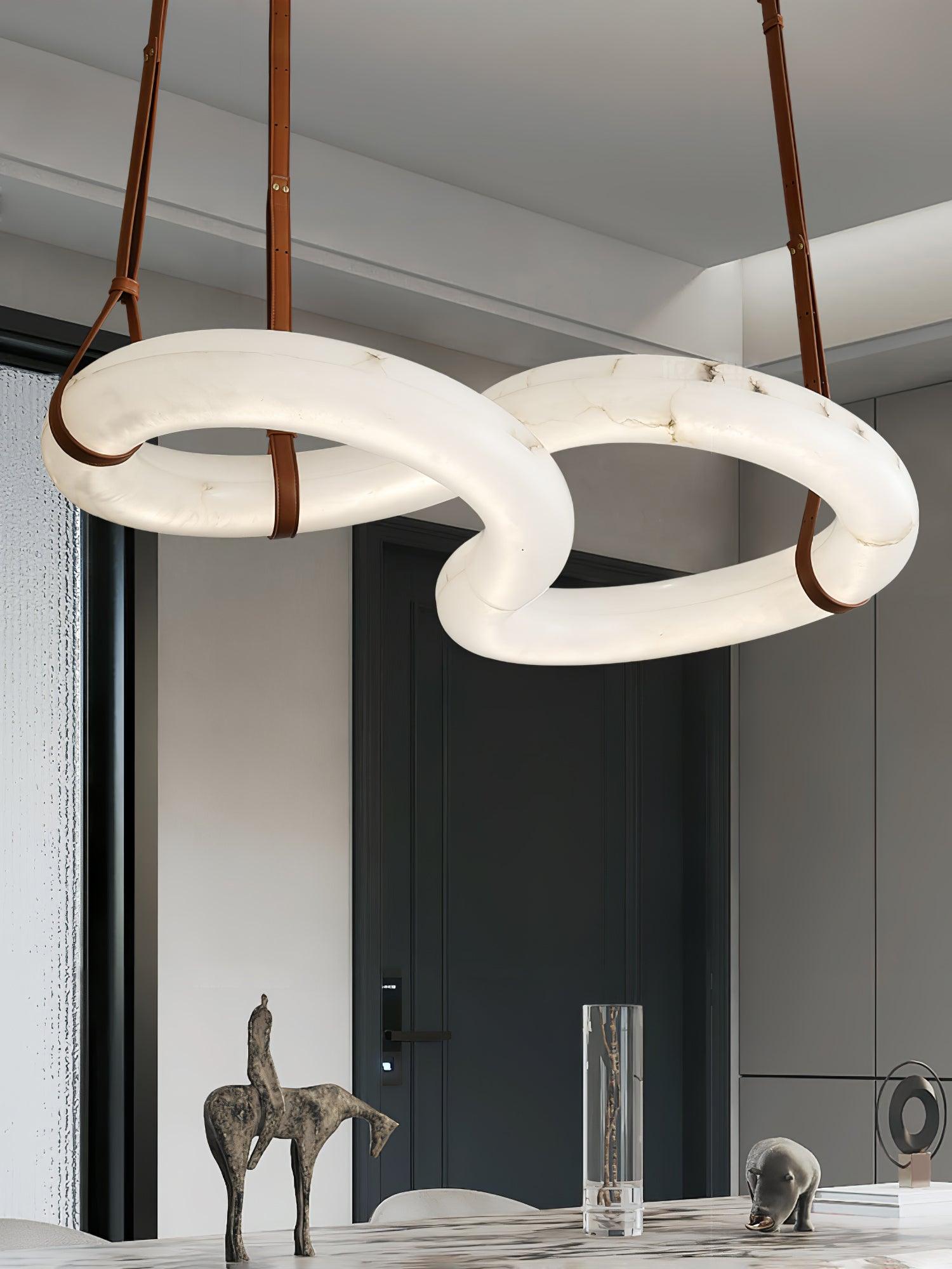Luste Alabaster Closed-loop Pendant Light Chandelier - Neutralighting