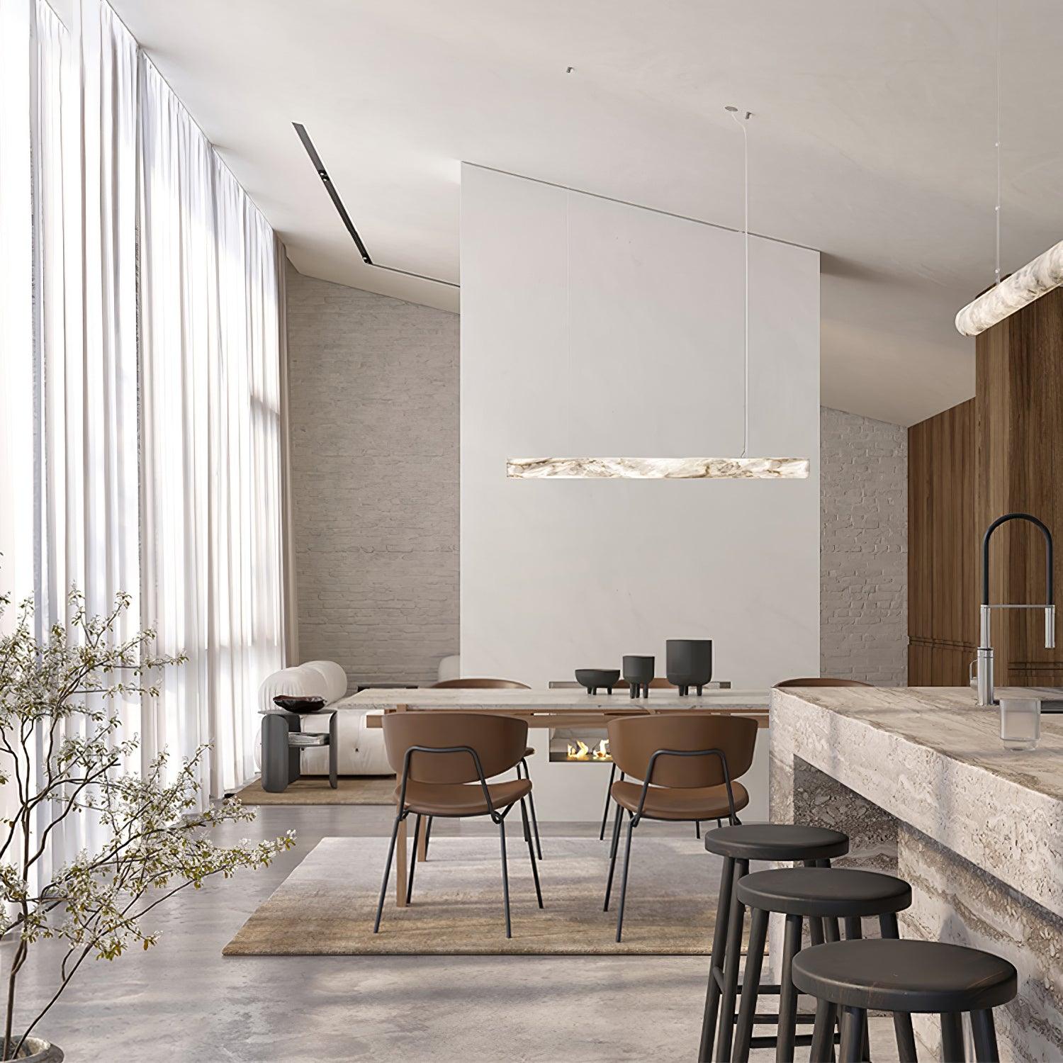 Luste Alabaster Closed-loop Pendant Light Chandelier - Neutralighting