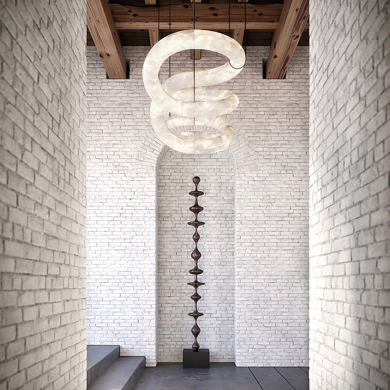 Luste Alabaster Closed-loop Pendant Light Chandelier - Neutralighting