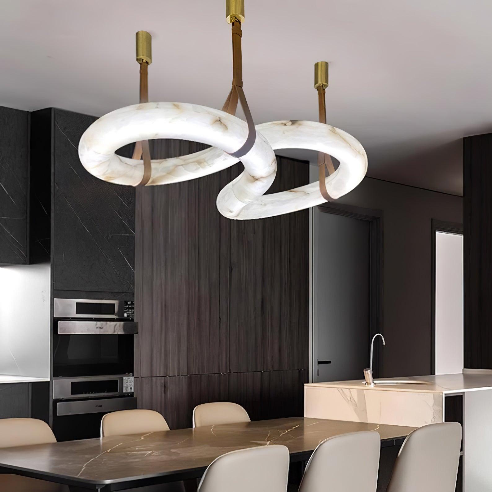 Luste Alabaster Closed-loop Pendant Light Chandelier - Neutralighting