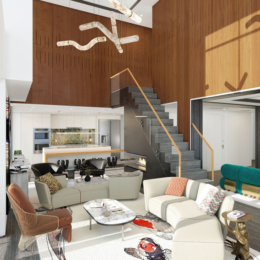 Luste Alabaster Closed-loop Pendant Light Chandelier - Neutralighting