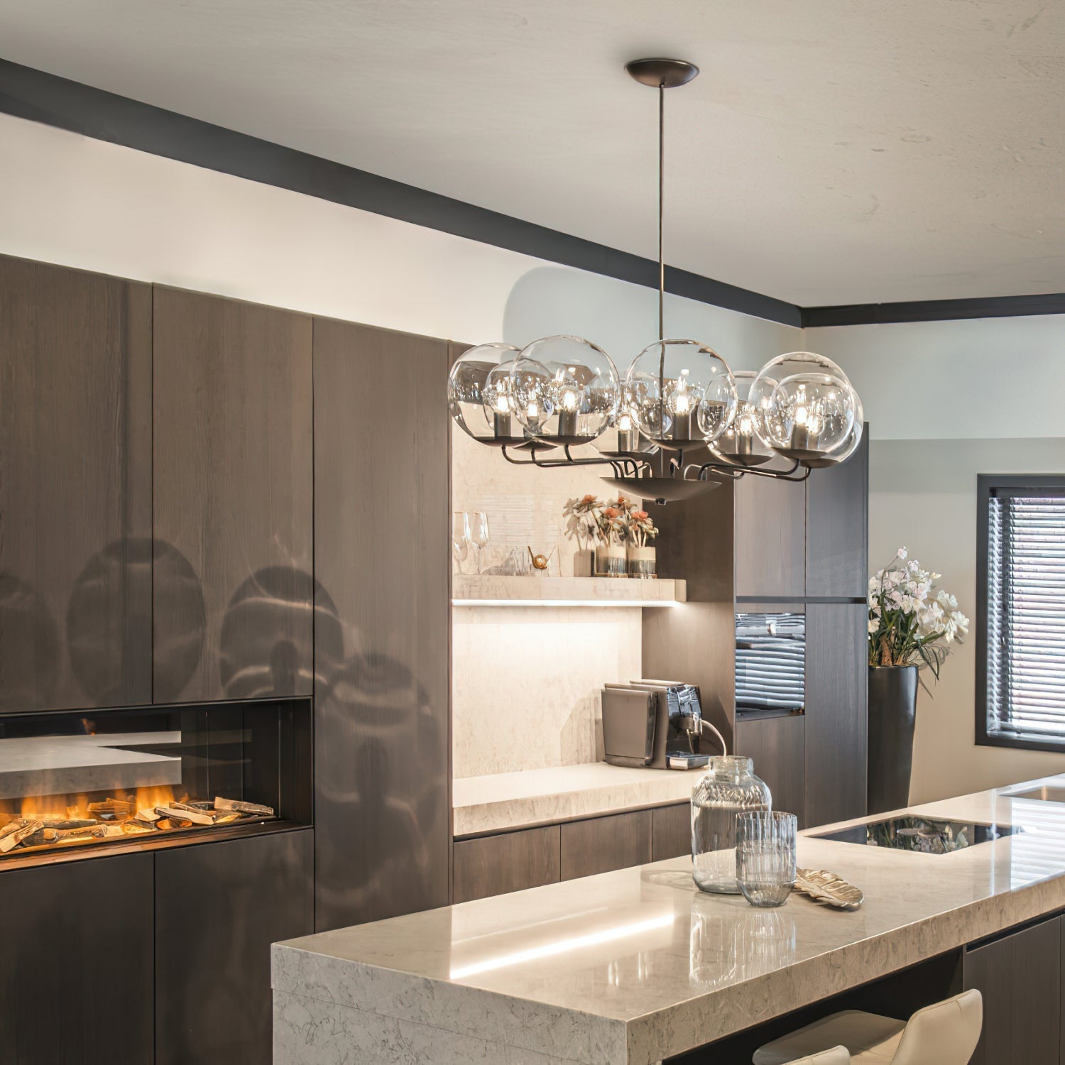 Calaeor Elegance Glas Kronleuchter-Letslighting