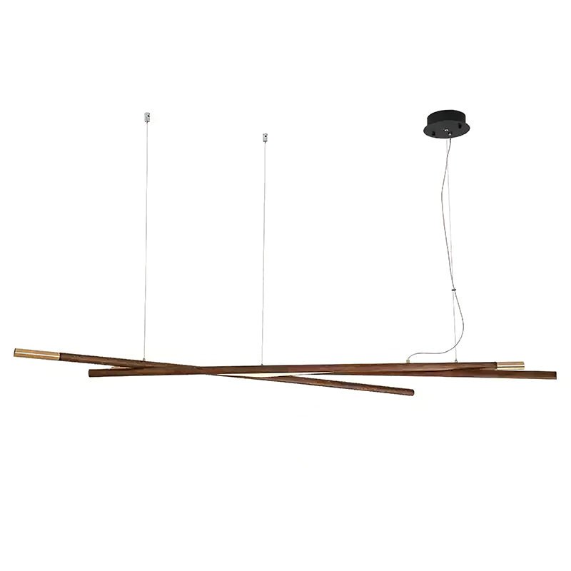 Aurora Kronleuchter Holz Linear LED-Letslighting