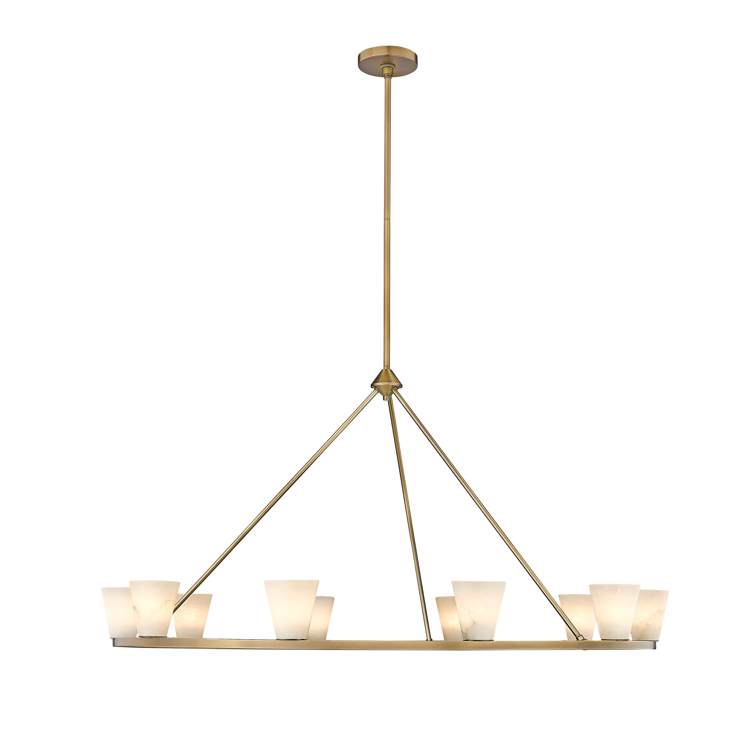 Ilaeiel Premium Elegance Metal Alabaster Chandelier - Letslighting