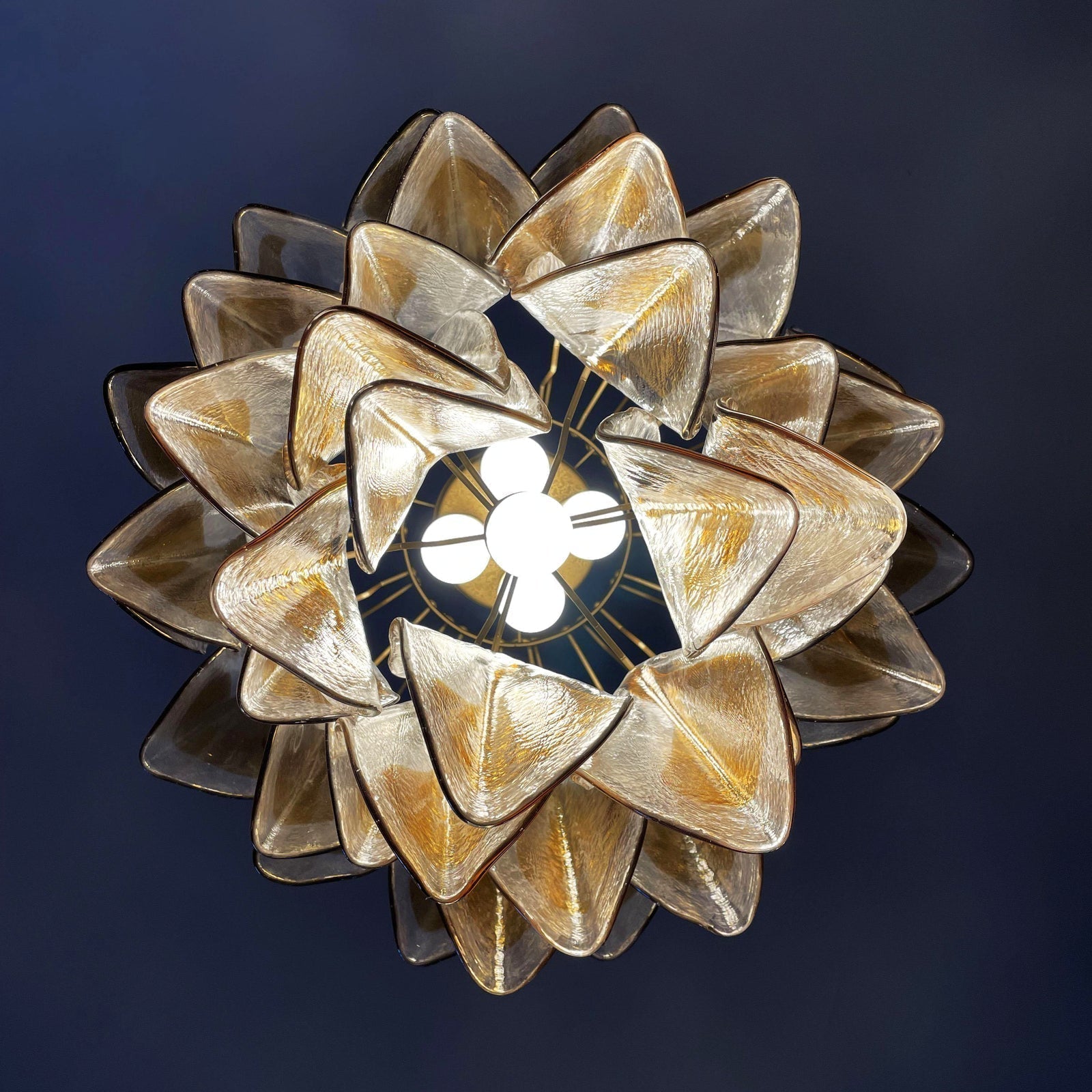 Aurora Chandelier Isabella Gold Petal Layered - Neutralighting