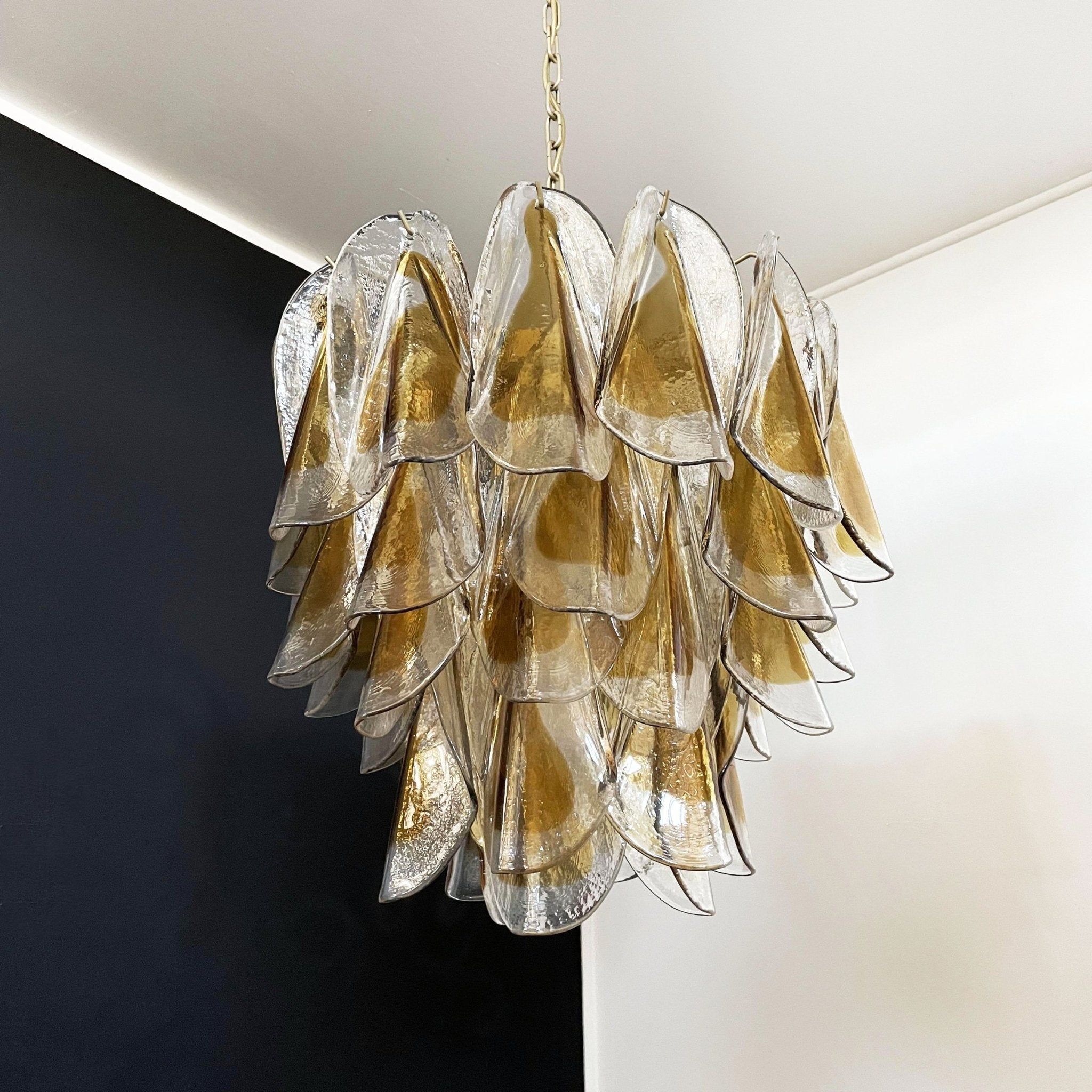 Aurora Chandelier Isabella Gold Petal Layered - Neutralighting