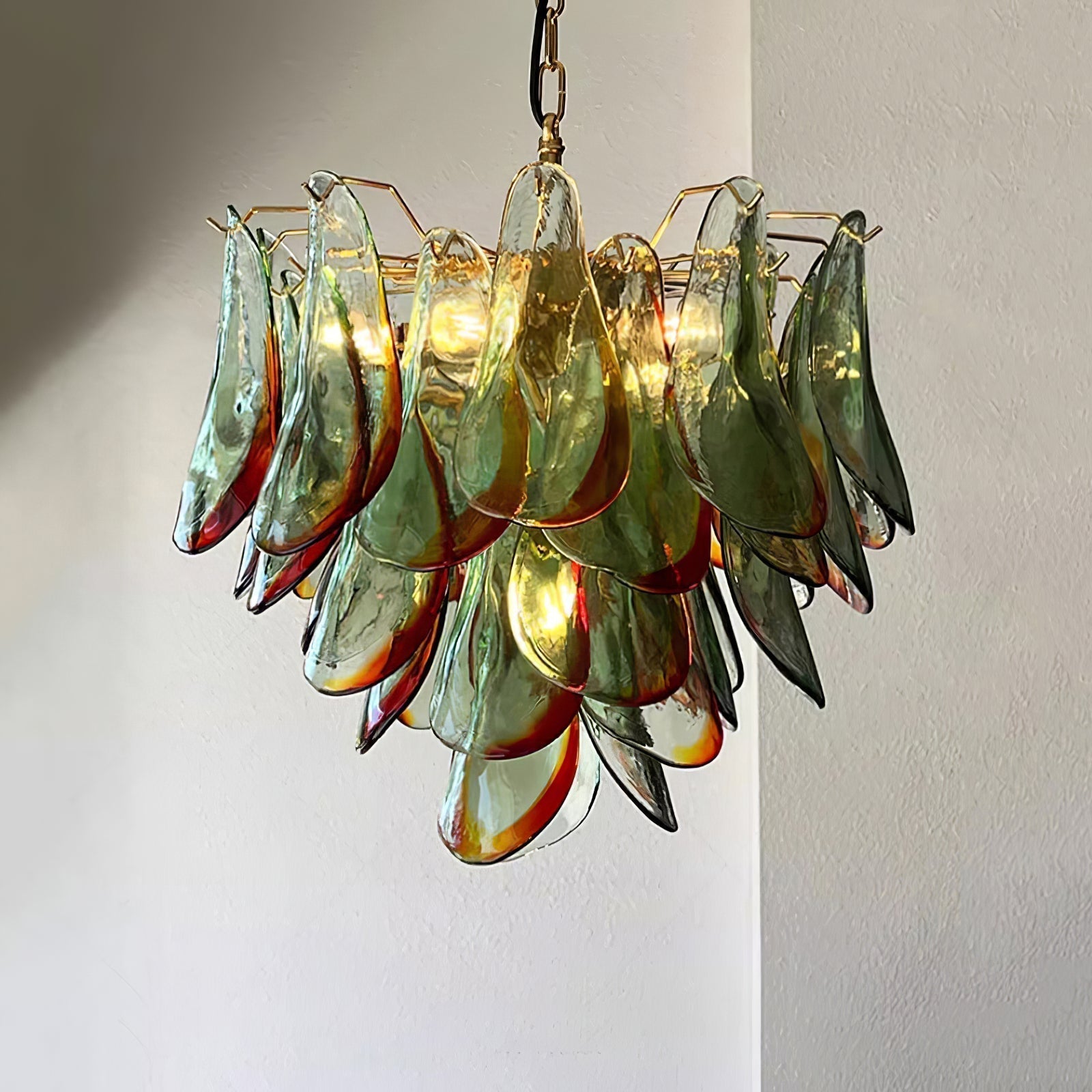 Aurora Chandelier Murano Glass Petal Elegant - Blowlighting