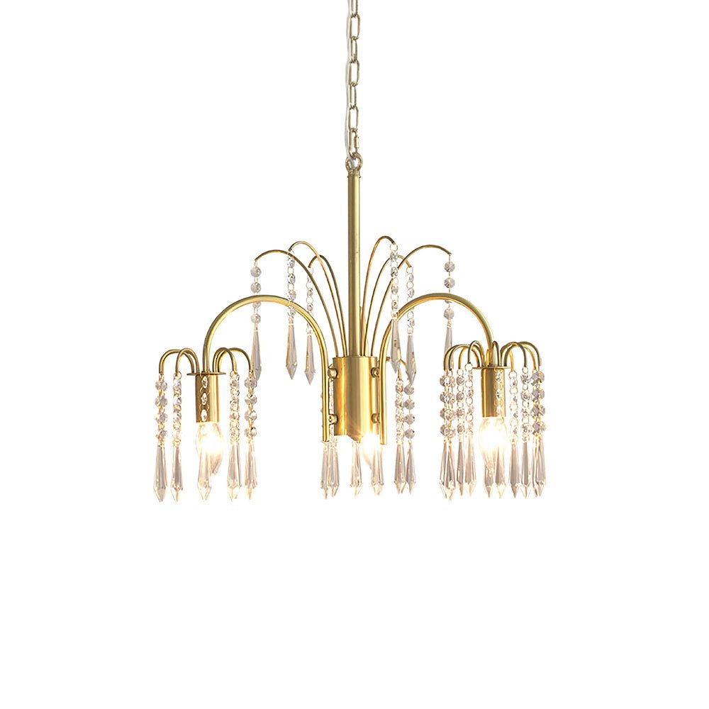 Lustra Kronleuchter Gold Kristall Isla Dawn Regal-Letslighting
